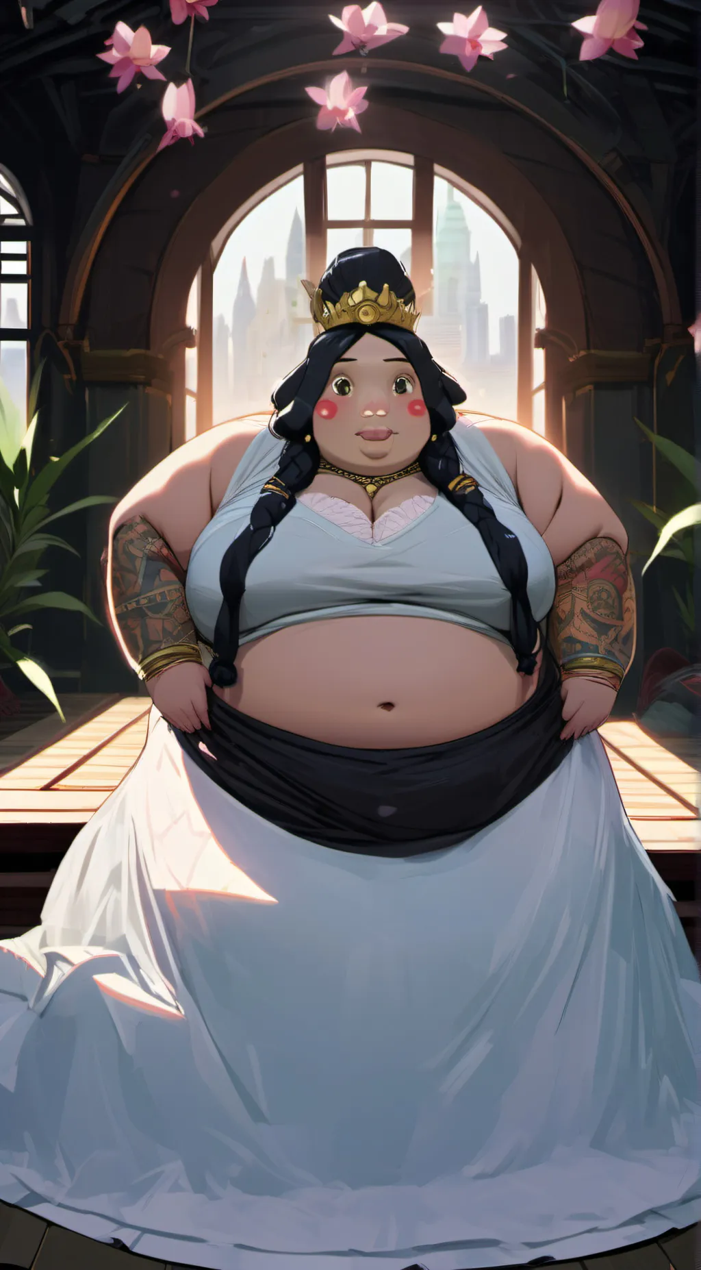 ai character: fatty background