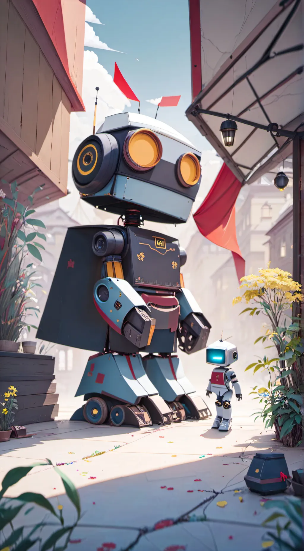 ai character: GIR invader Zim background