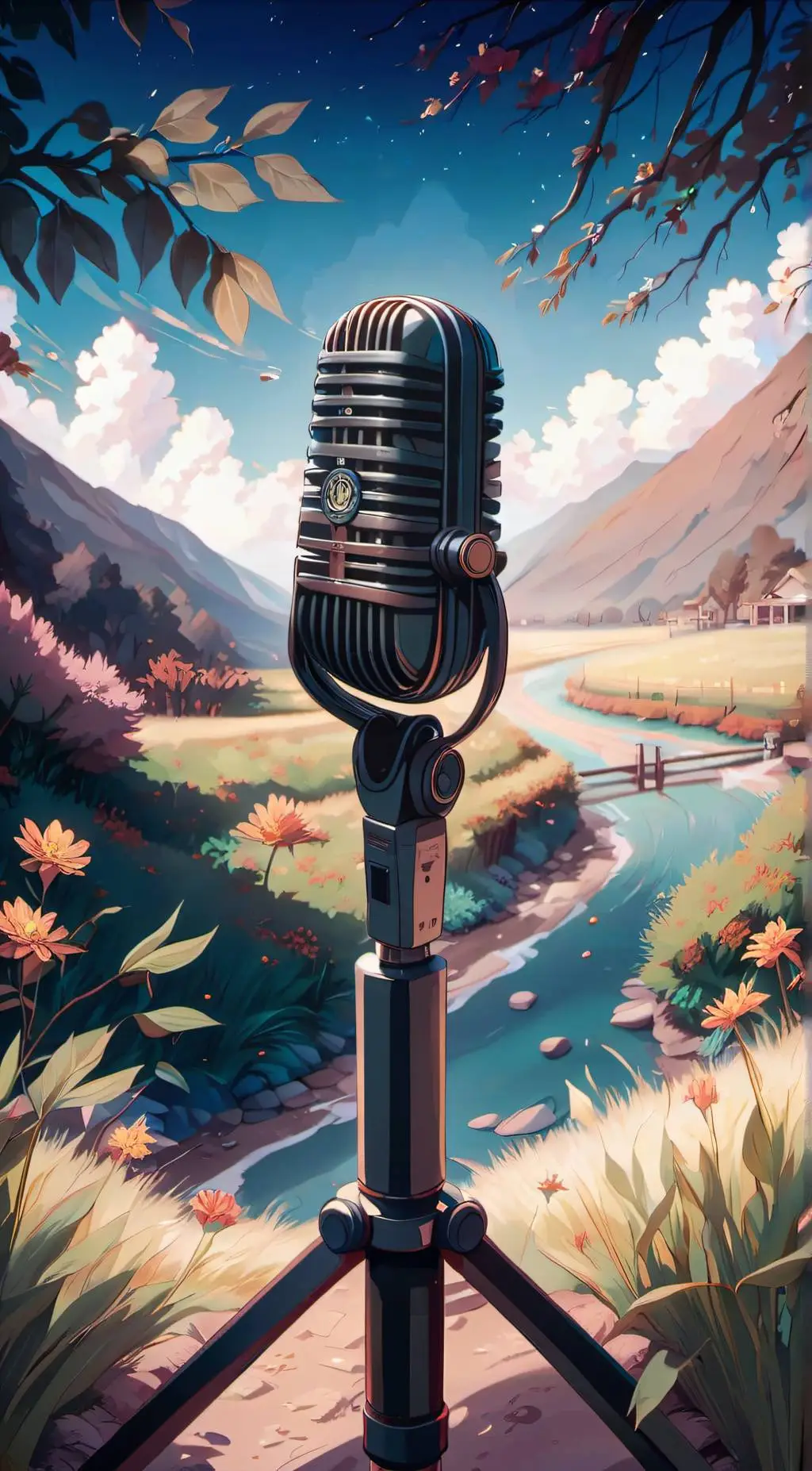 ai character: finish the lyrics background