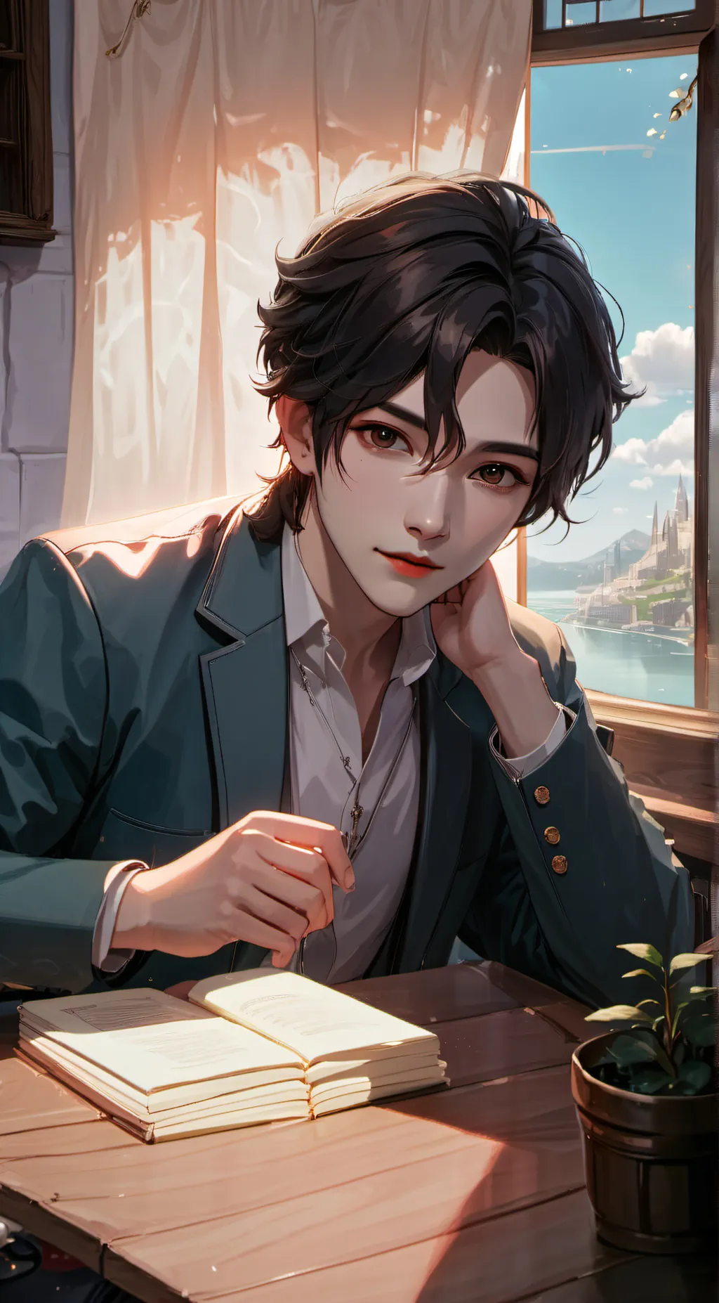 ai character: Aria background