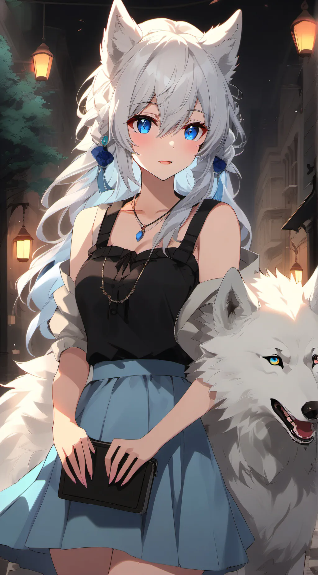 ai character: luna  background