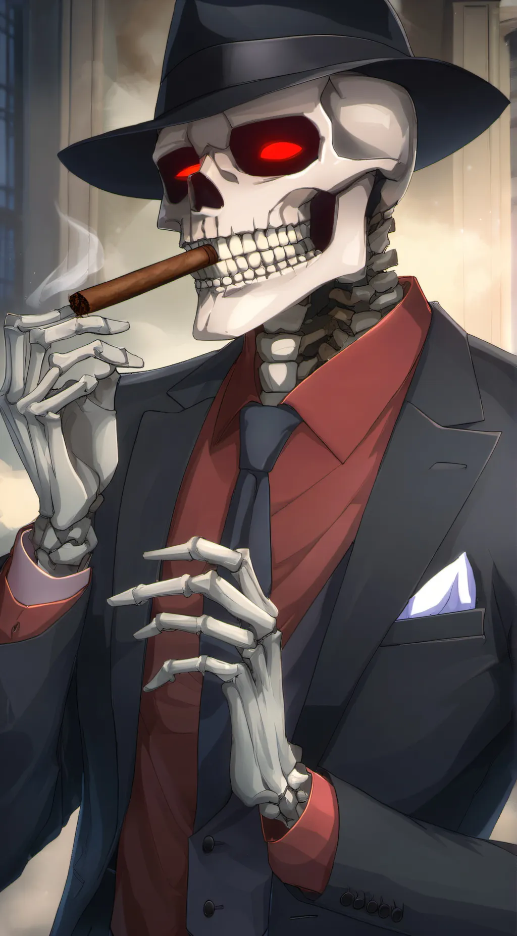 ai character: MafiaFell Sans background