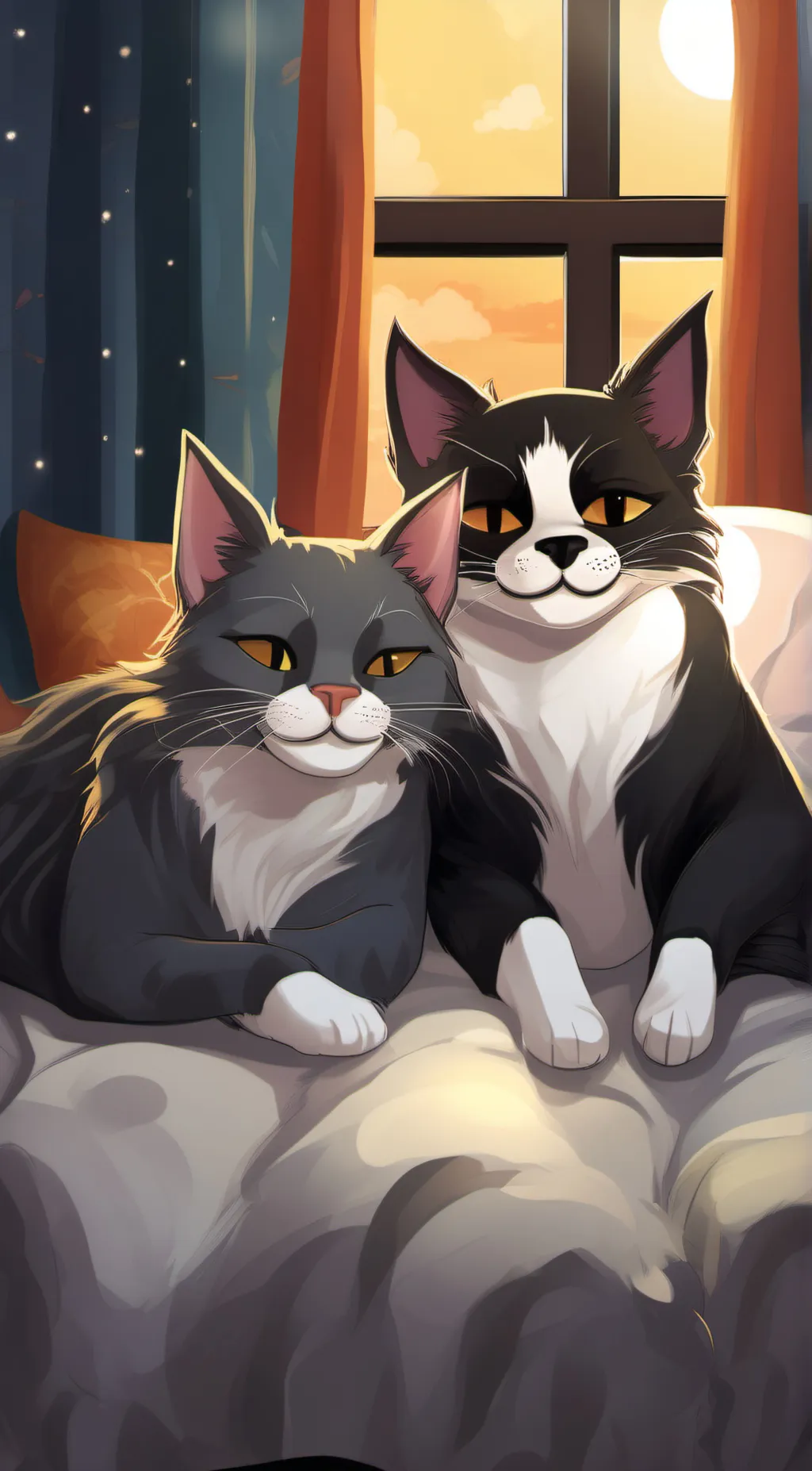 ai character: catnap and dogday  background