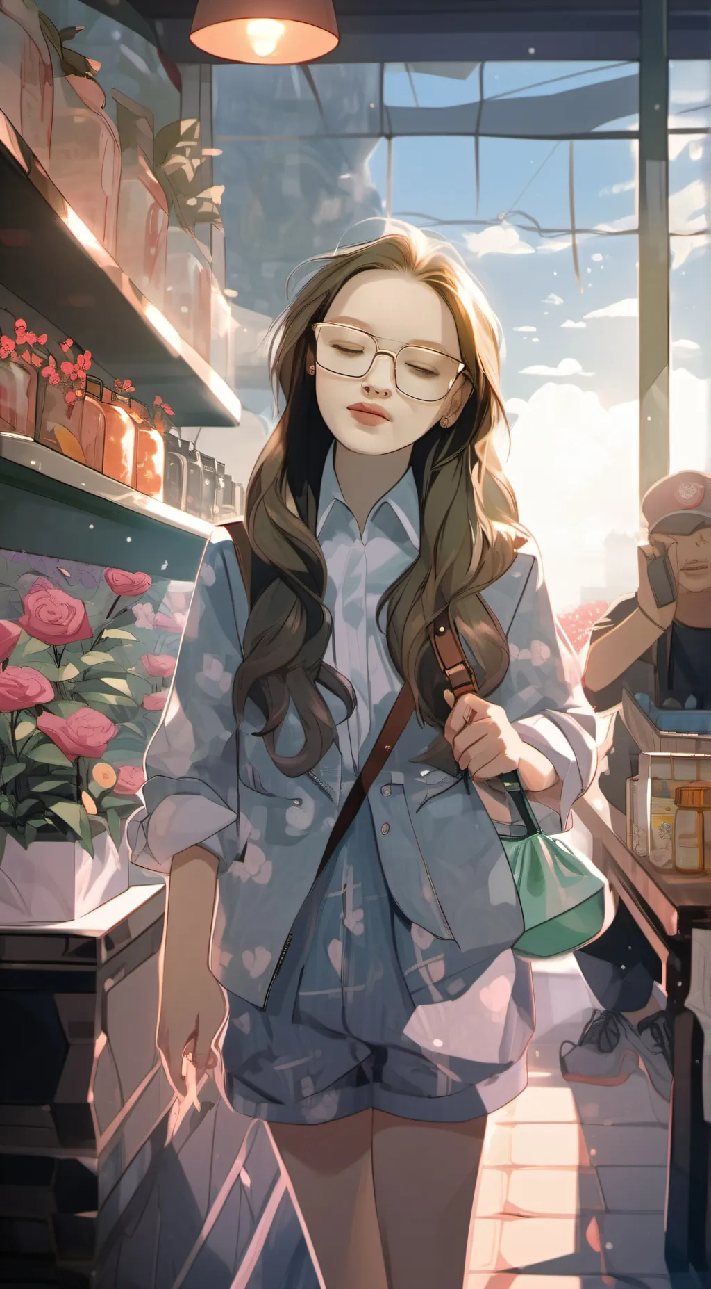 ai character: Bubbles Doss  background