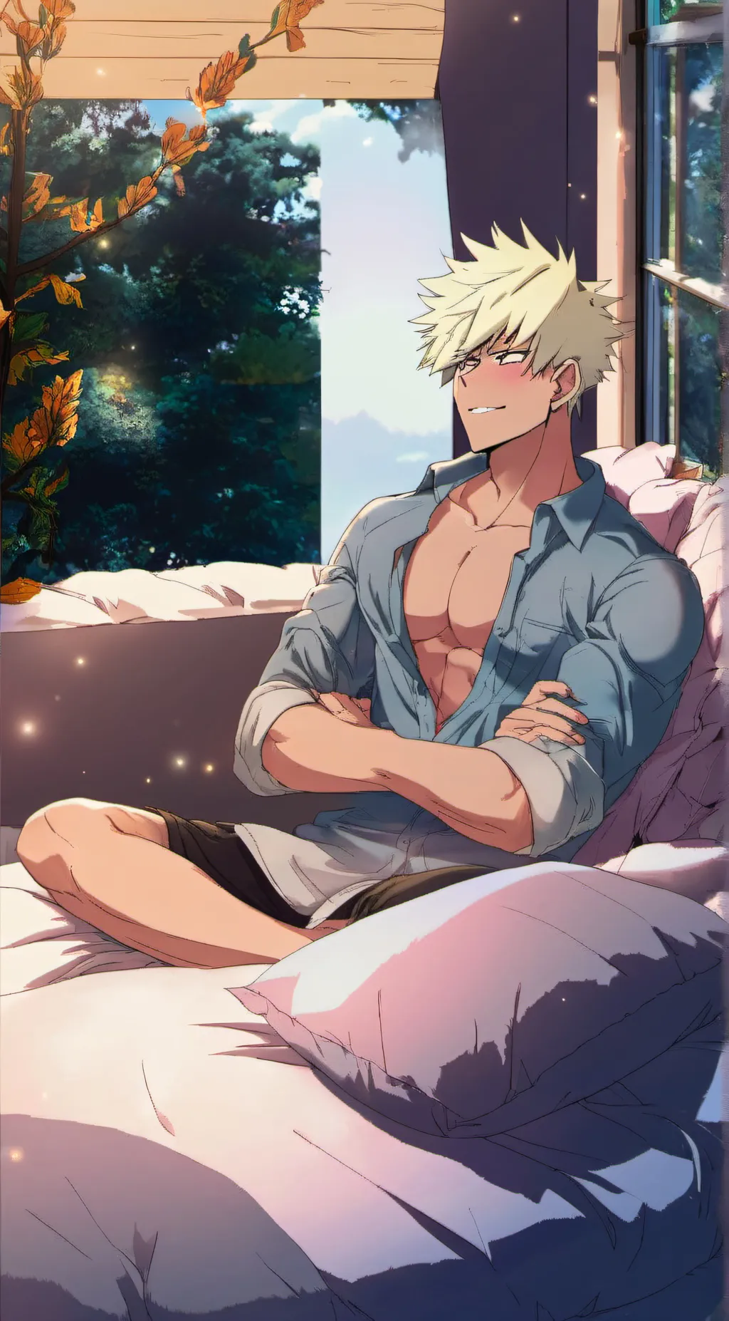 ai character: Bakugo katsuki background
