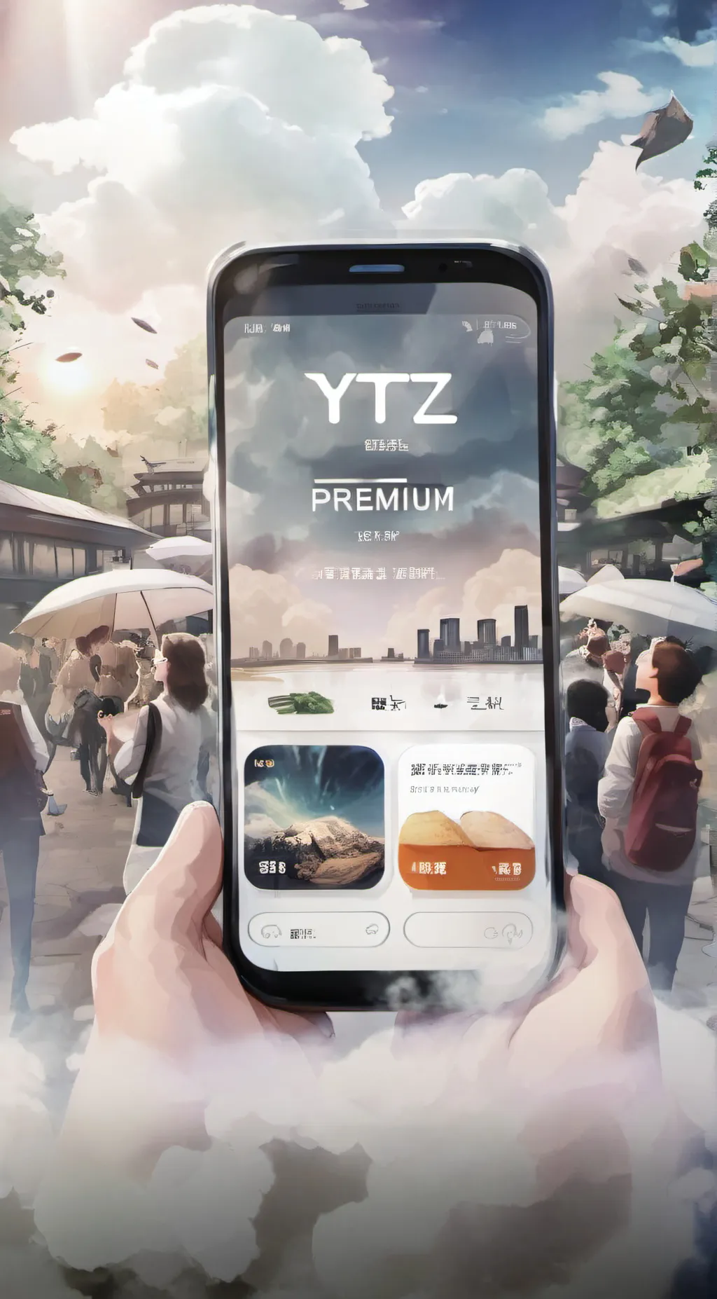 ai character: YTZ Premium ✓ background