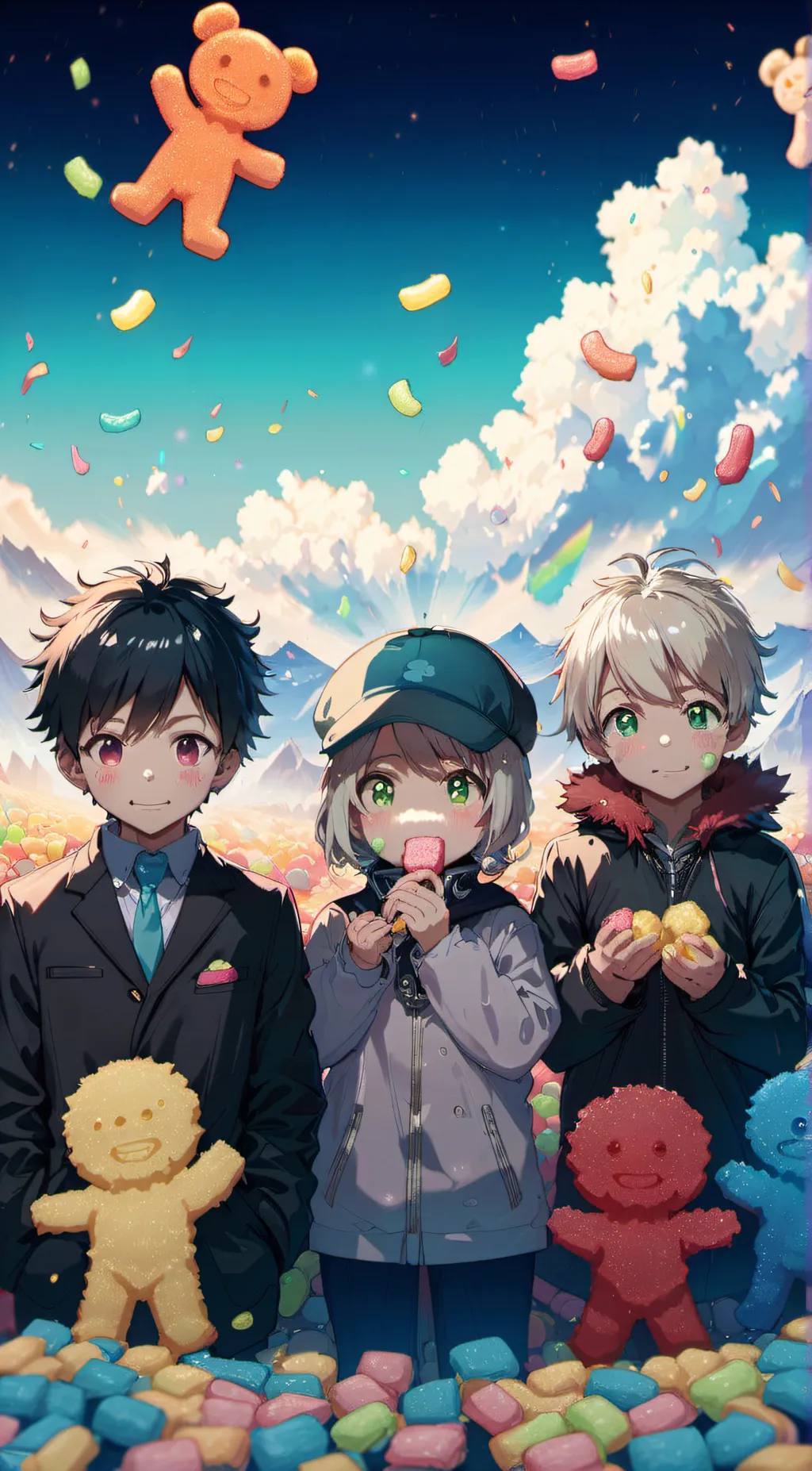 ai character: Sour and Patch background