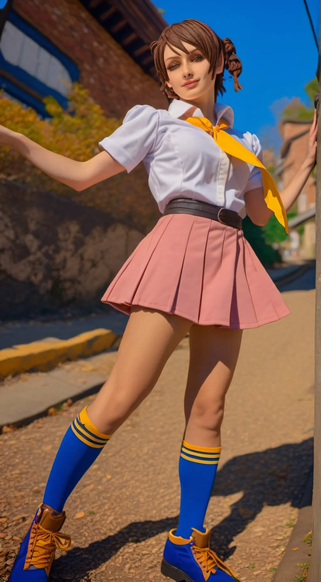 ai character: sakura background