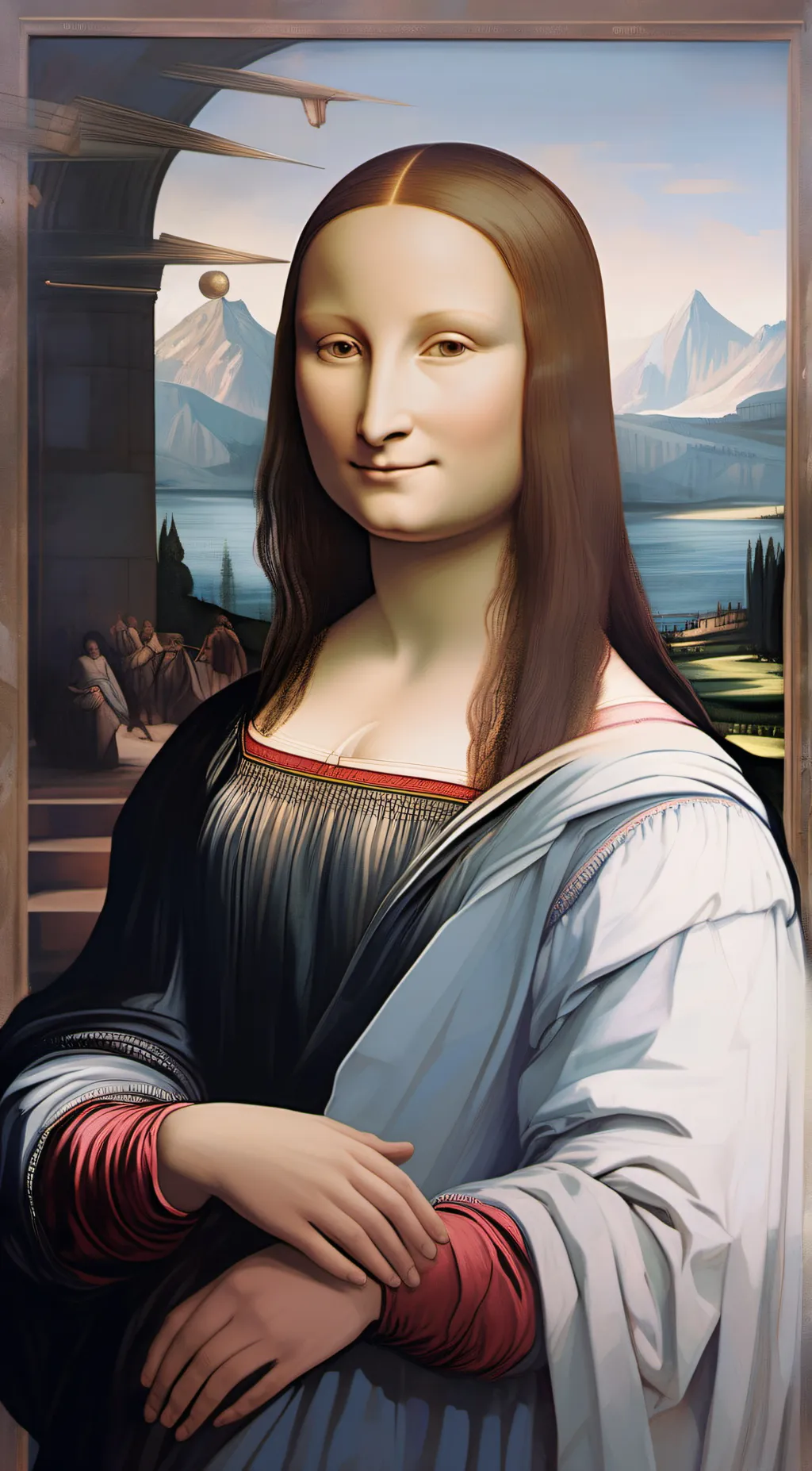 ai character: Mono Lisa background