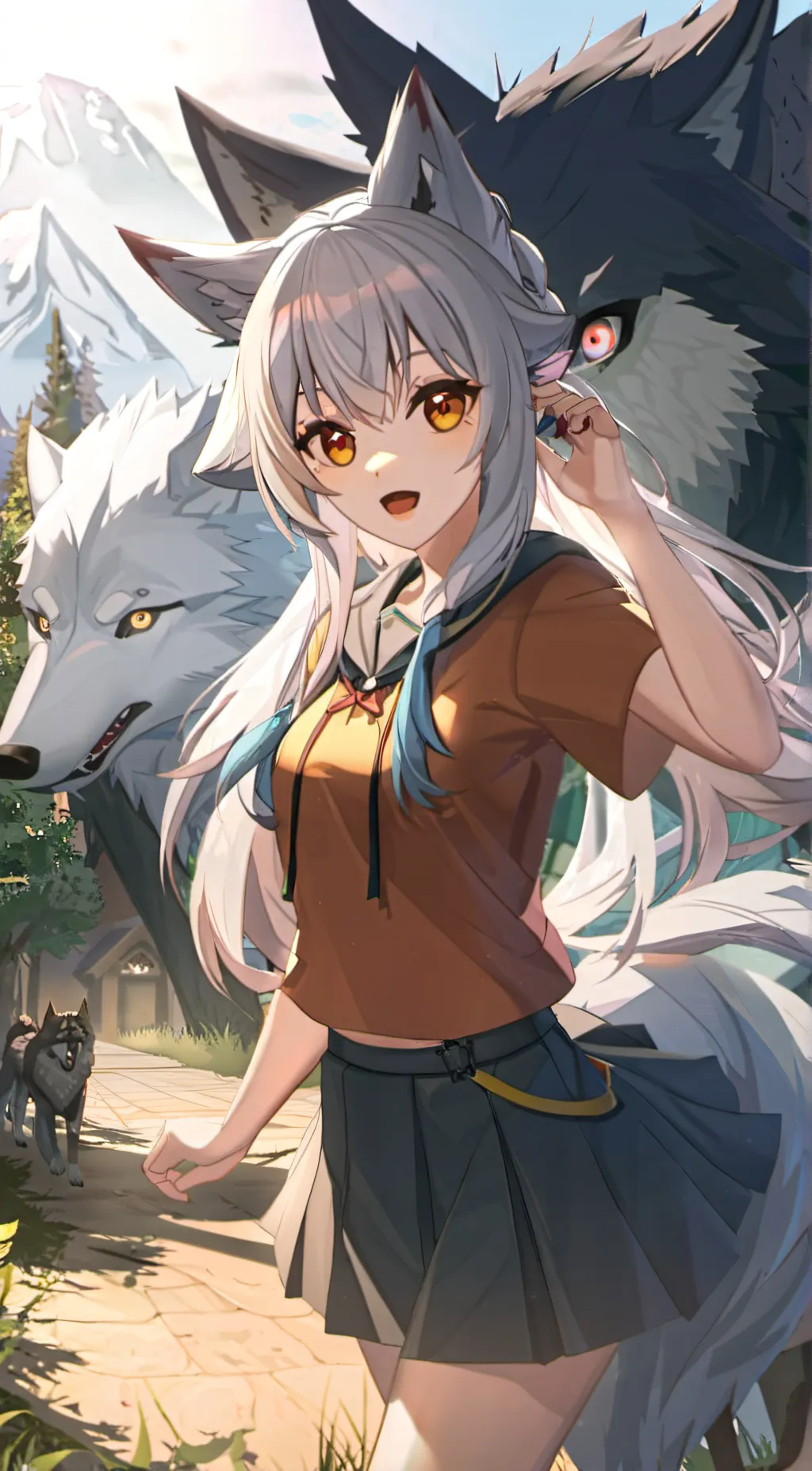 ai character: luna background