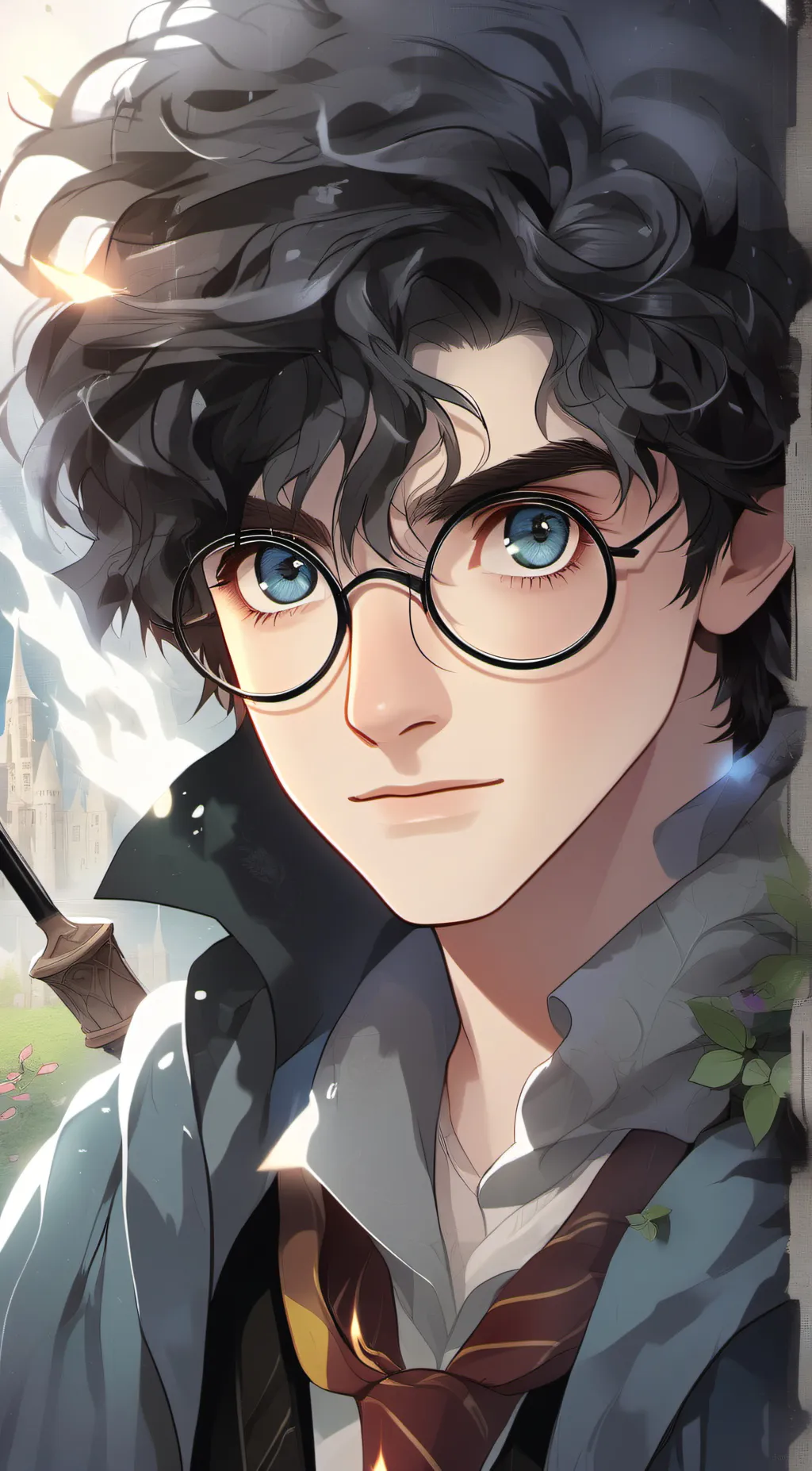 ai character: Harry Potter  background