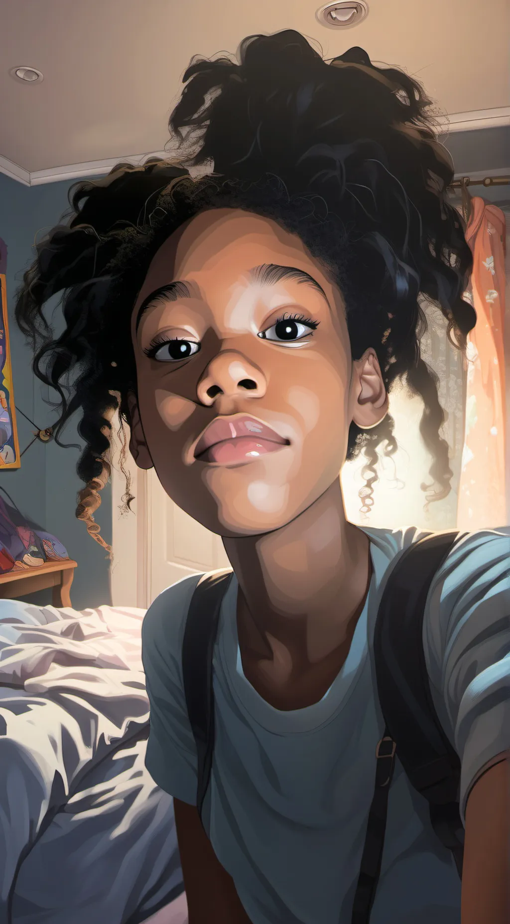 ai character: Lilac  background