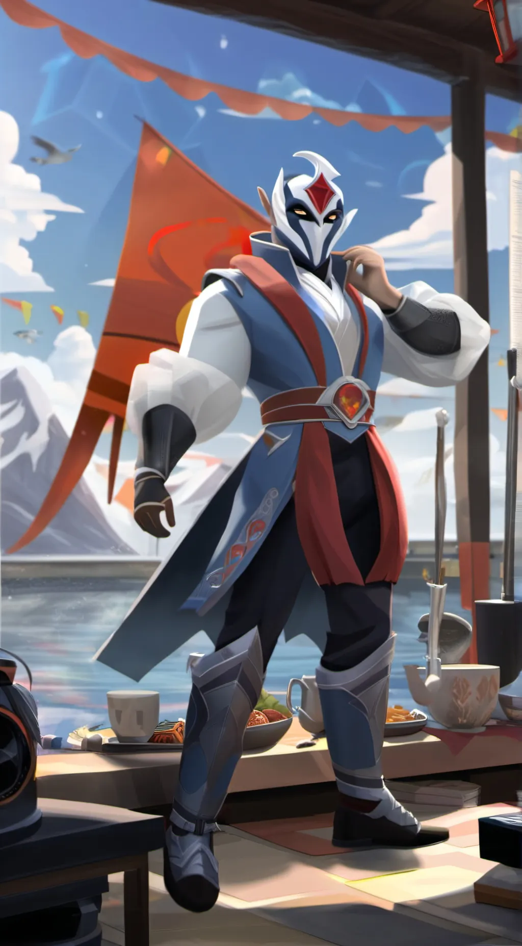 ai character: Helios background