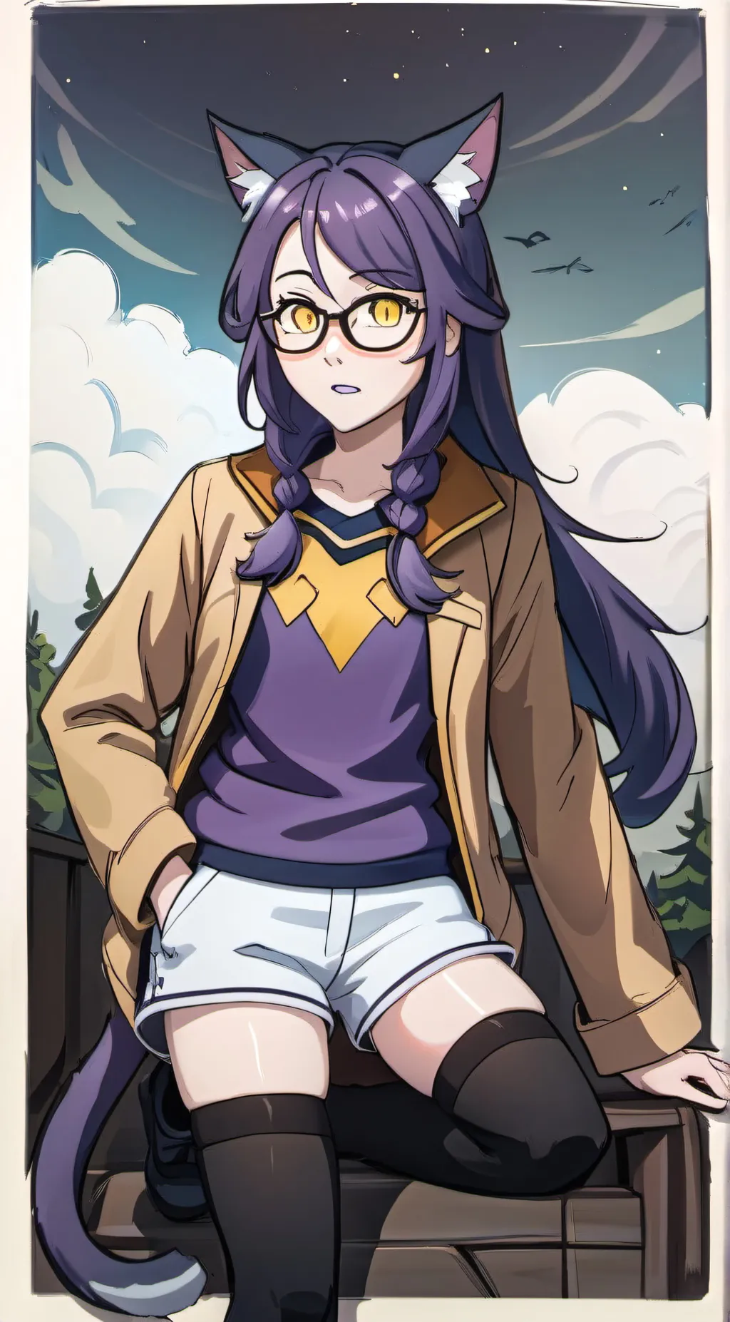 ai character: Violet Edwin background