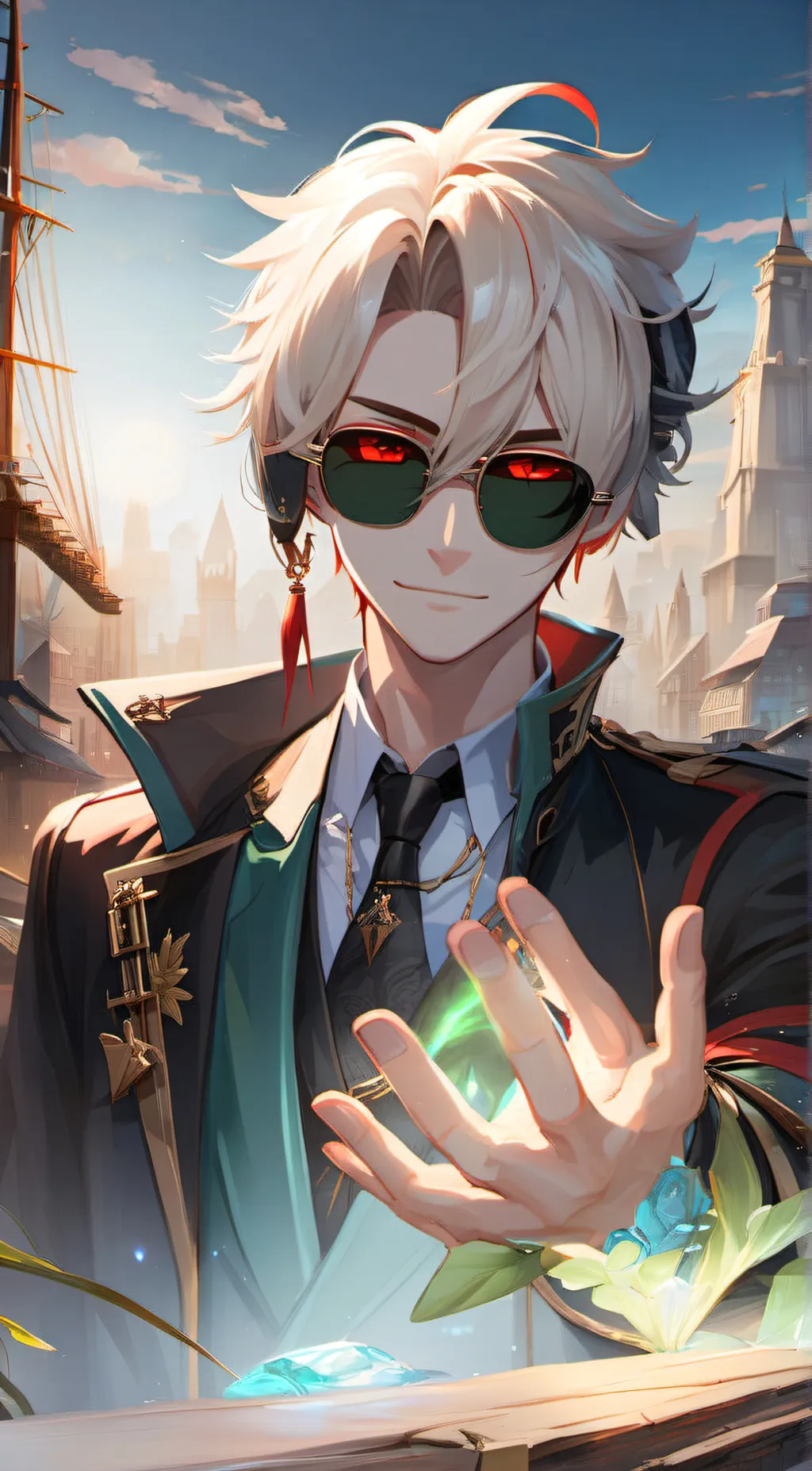 ai character: Hand guy background