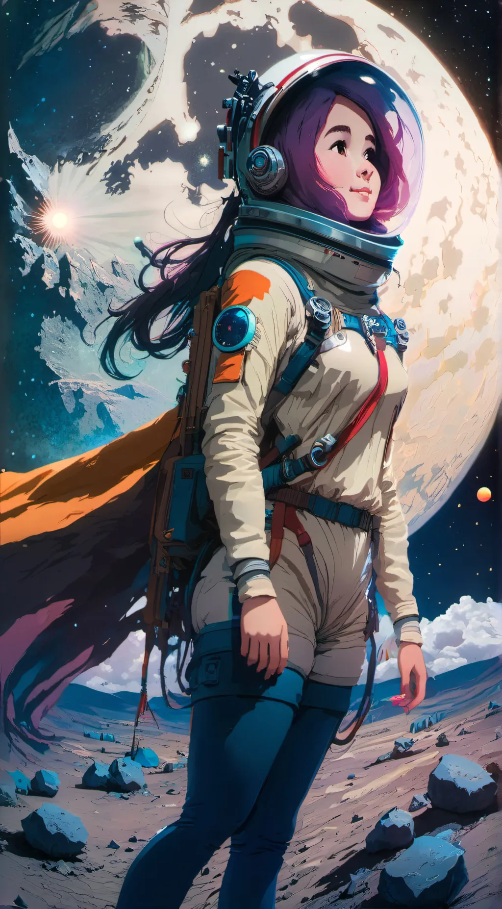 ai character: Luna mun background