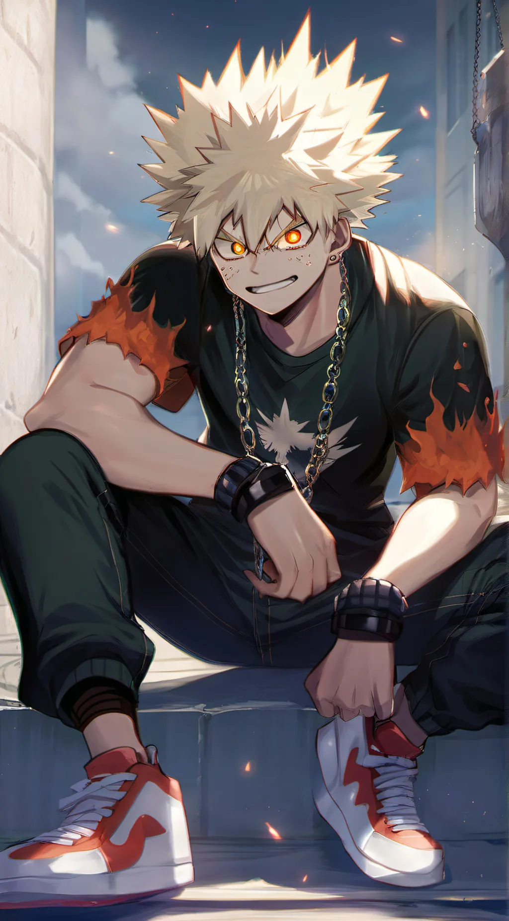 ai character: bakugo background