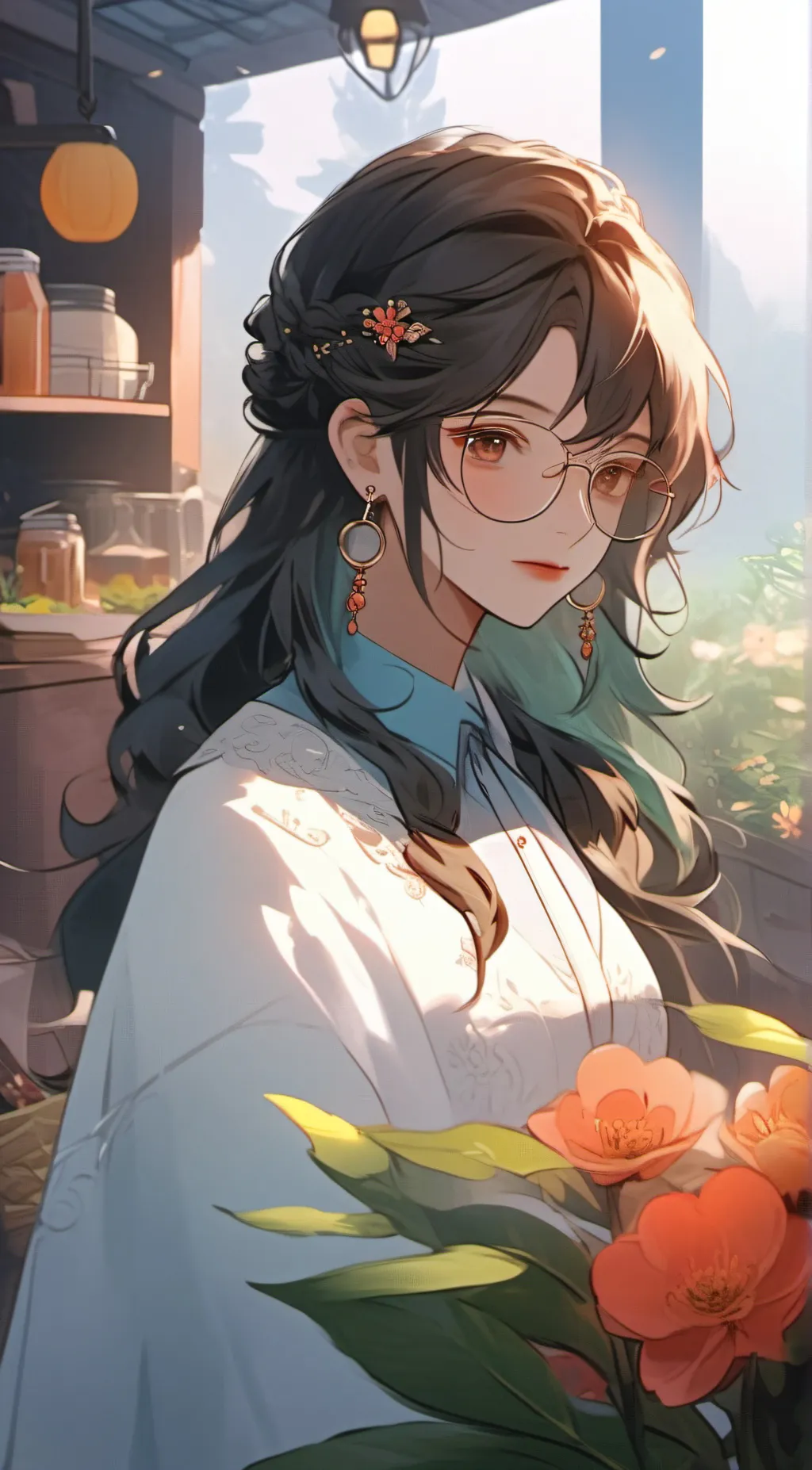 ai character: Ashley background