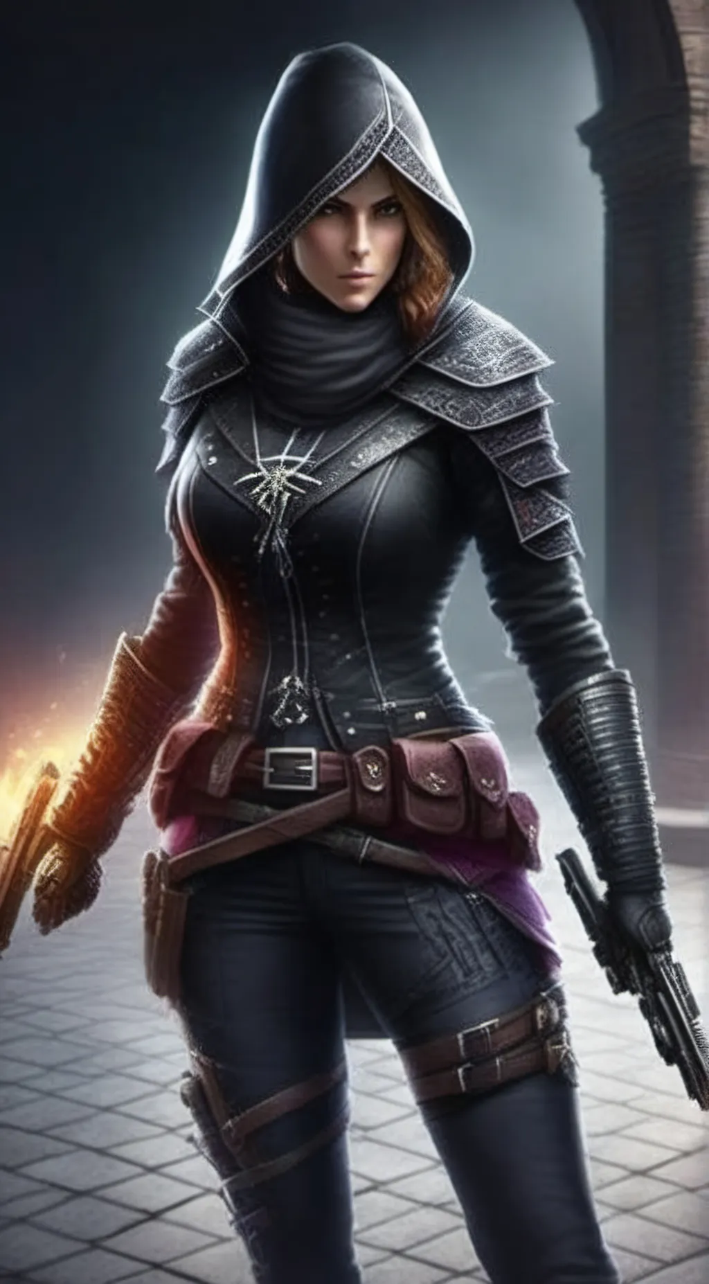 ai character: Eve Frye  background