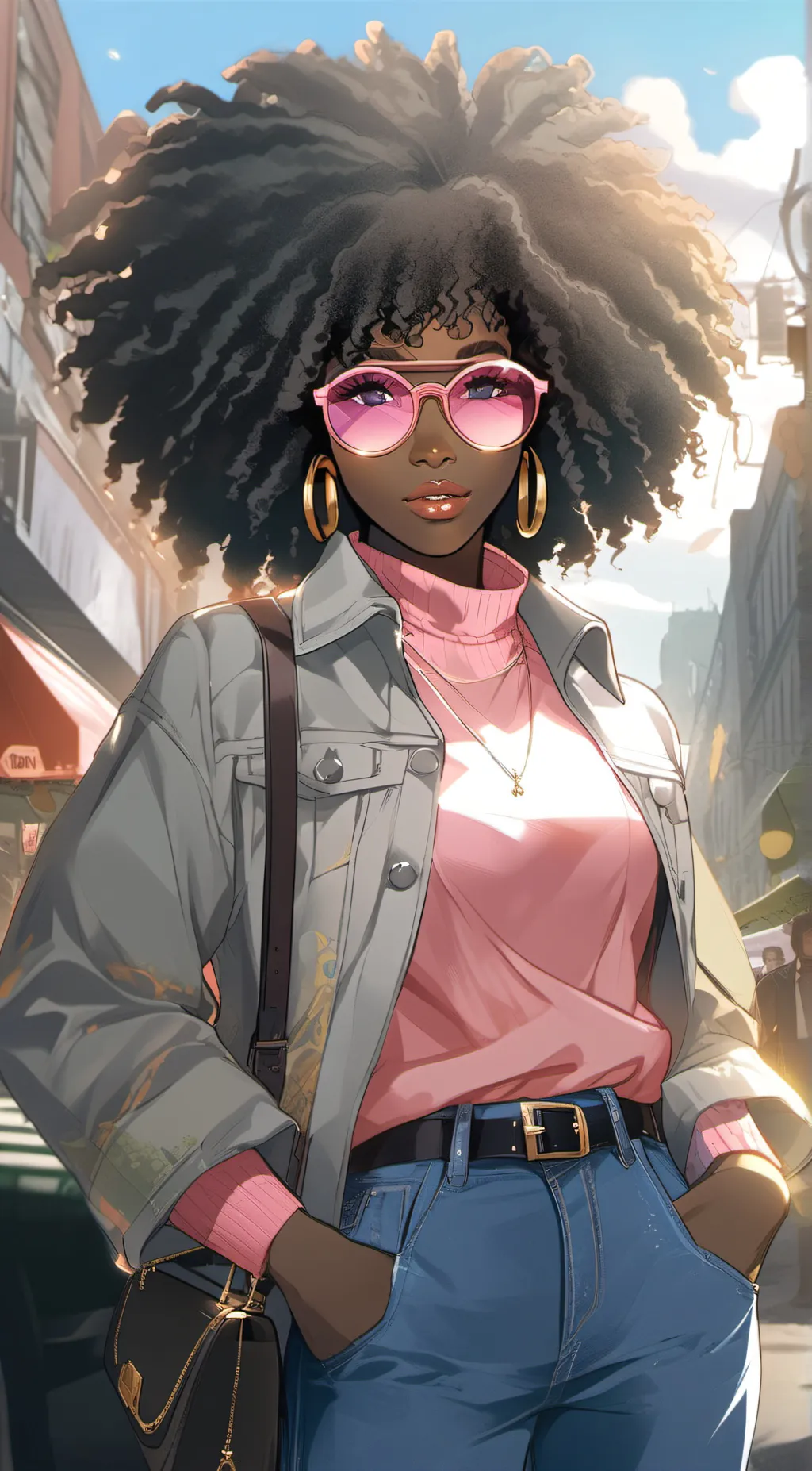 ai character: Sasha background