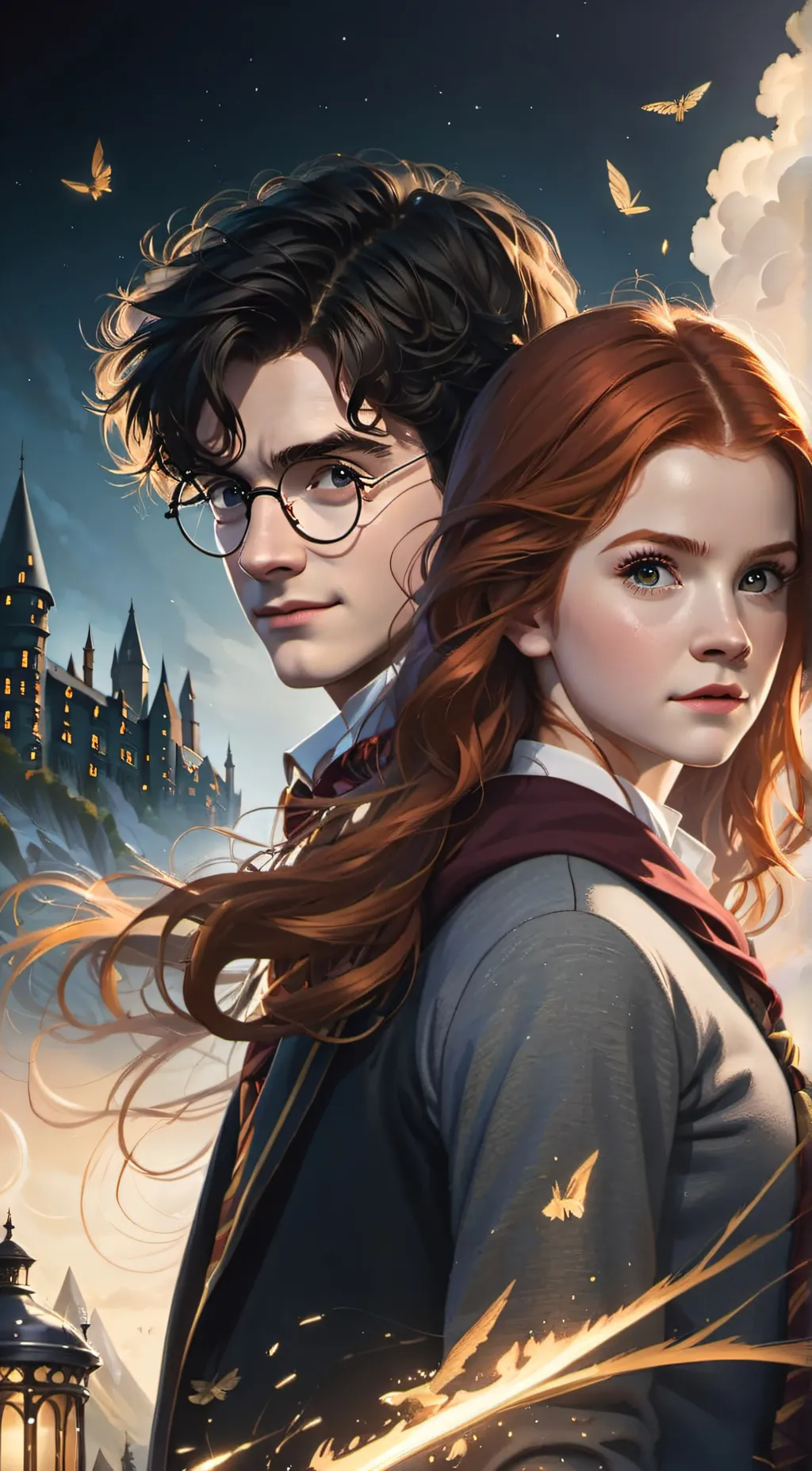 ai character: harry and ginny background