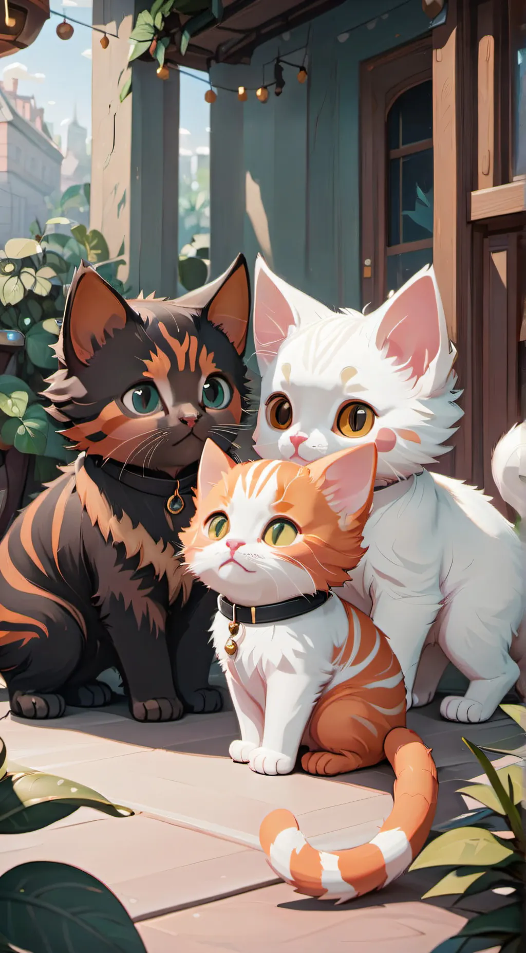 ai character: we baby cats background