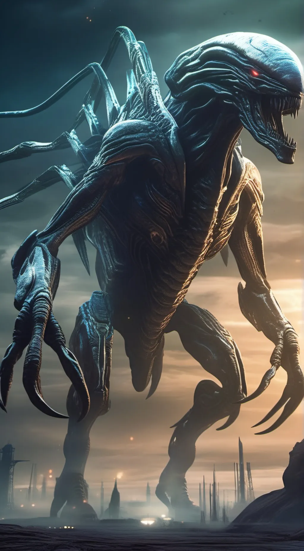 ai character: white spike  background