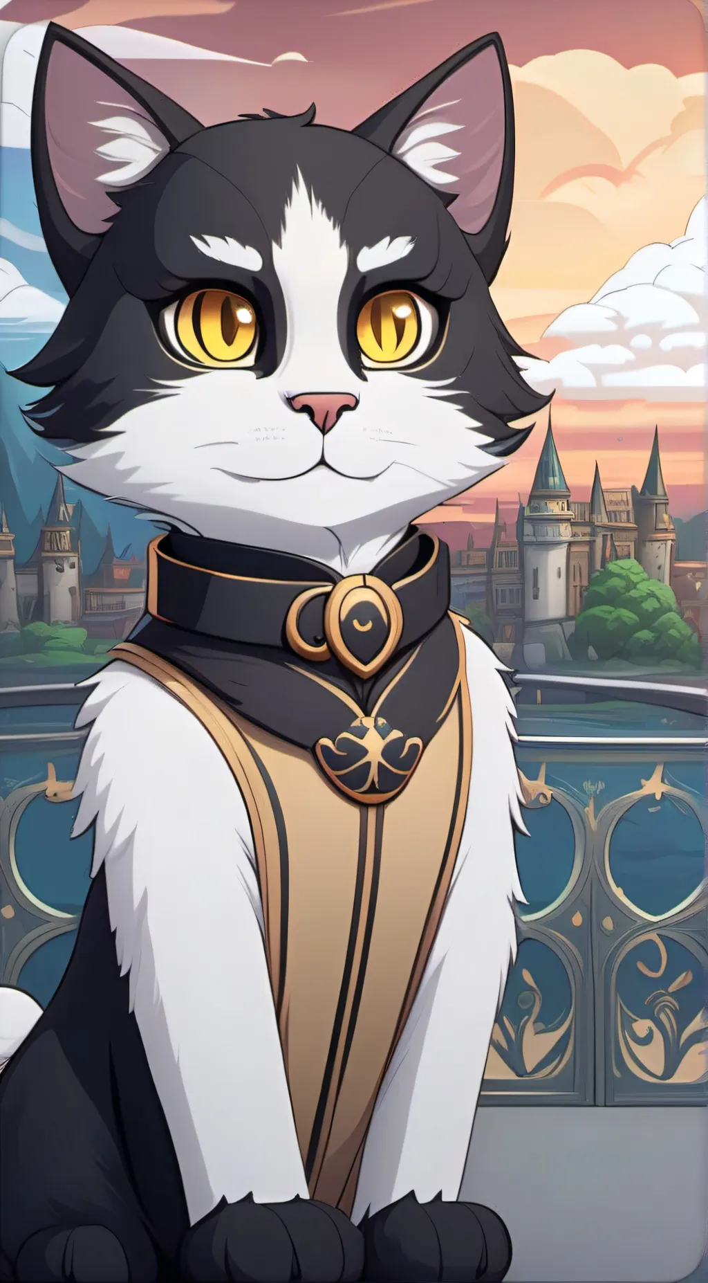 ai character: Ebony background