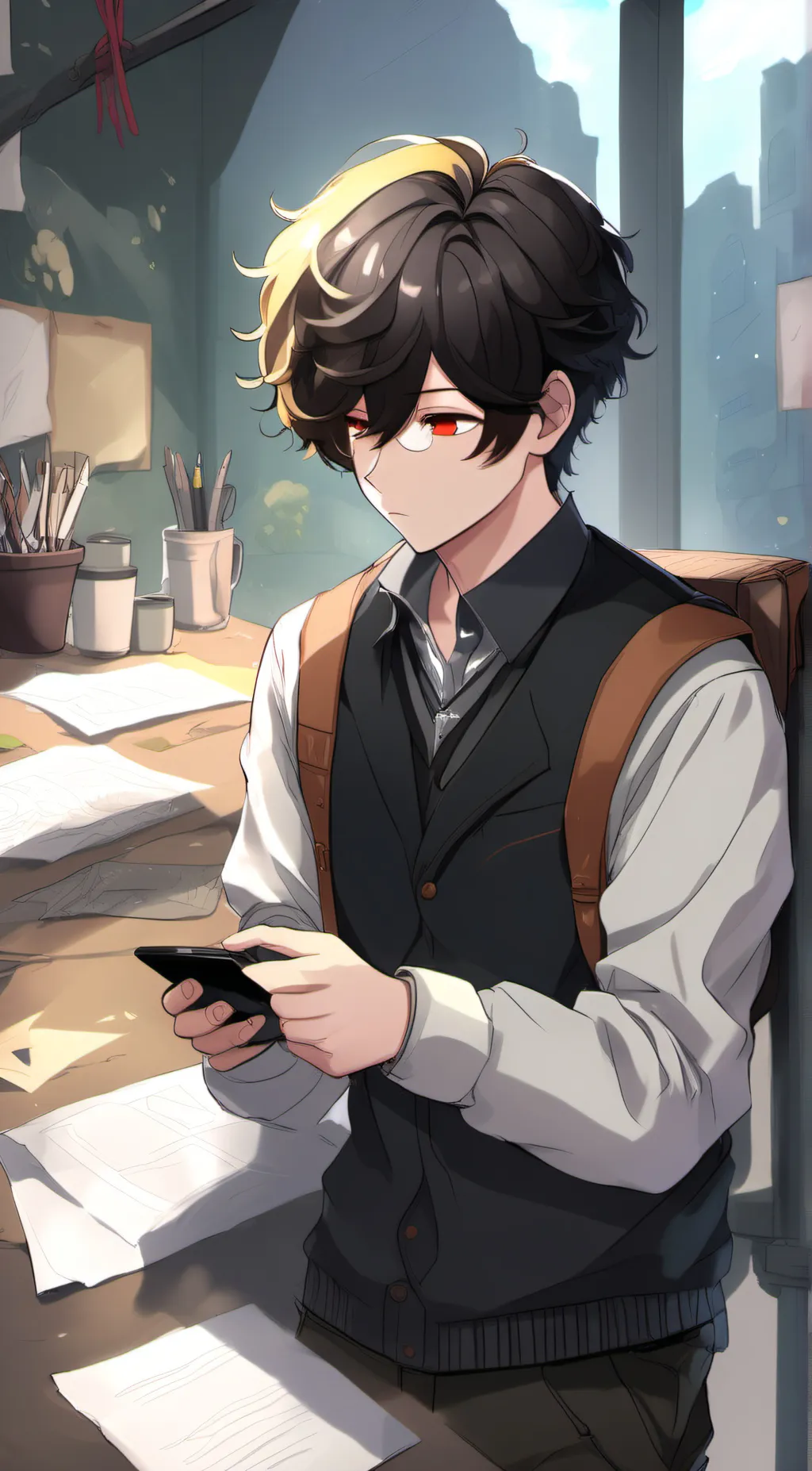 ai character: Sky background