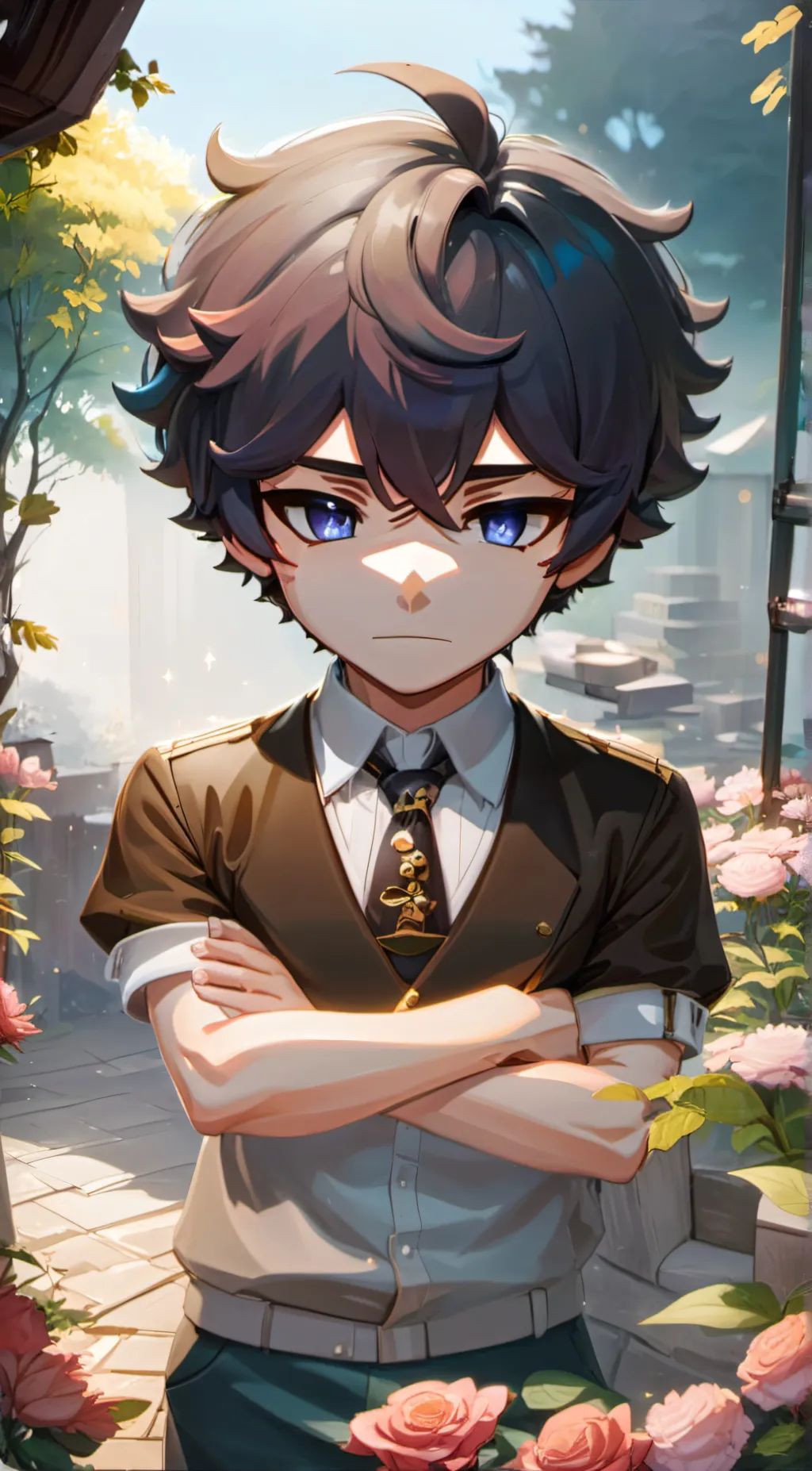 ai character: Evan afton!  background