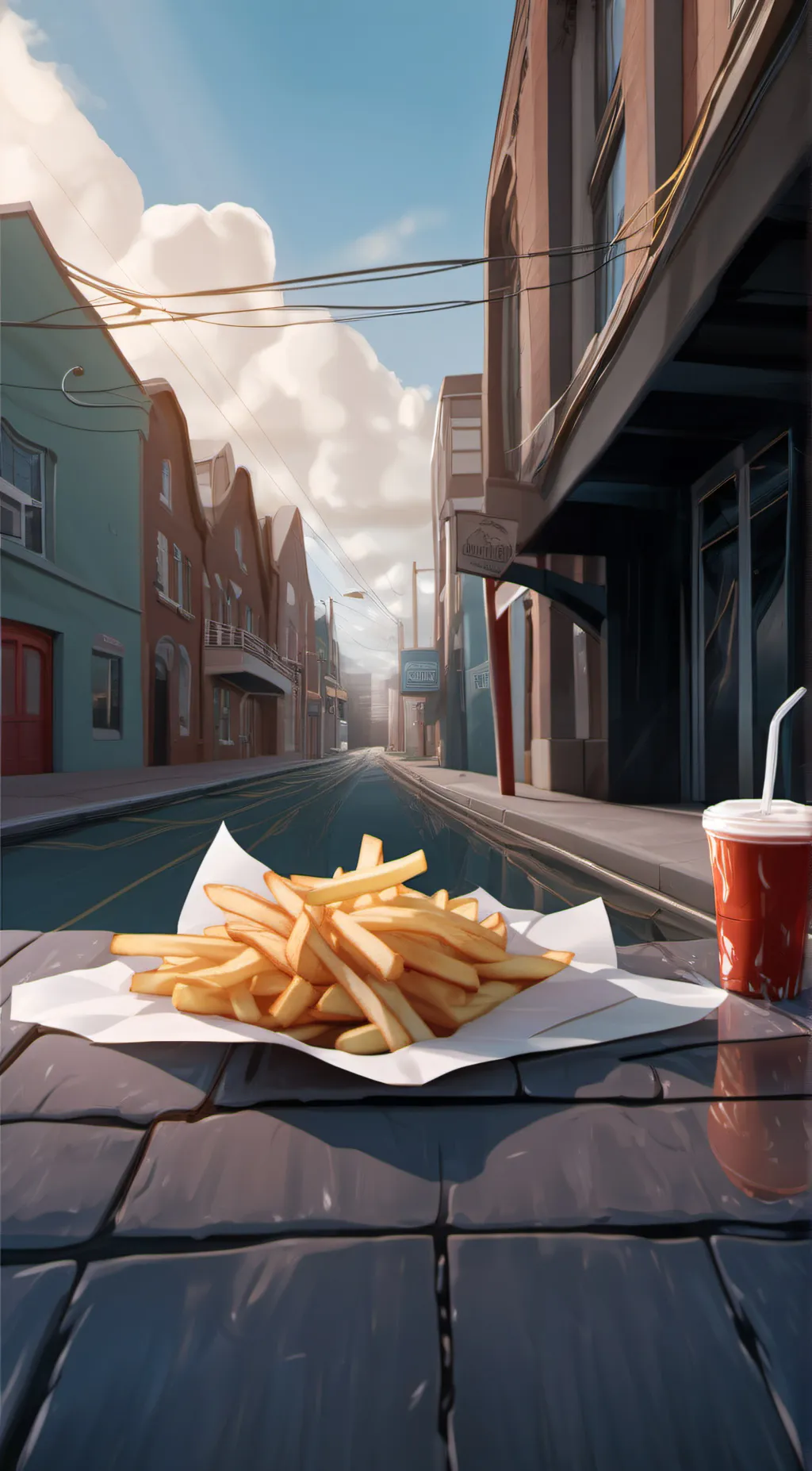 ai character: fries background