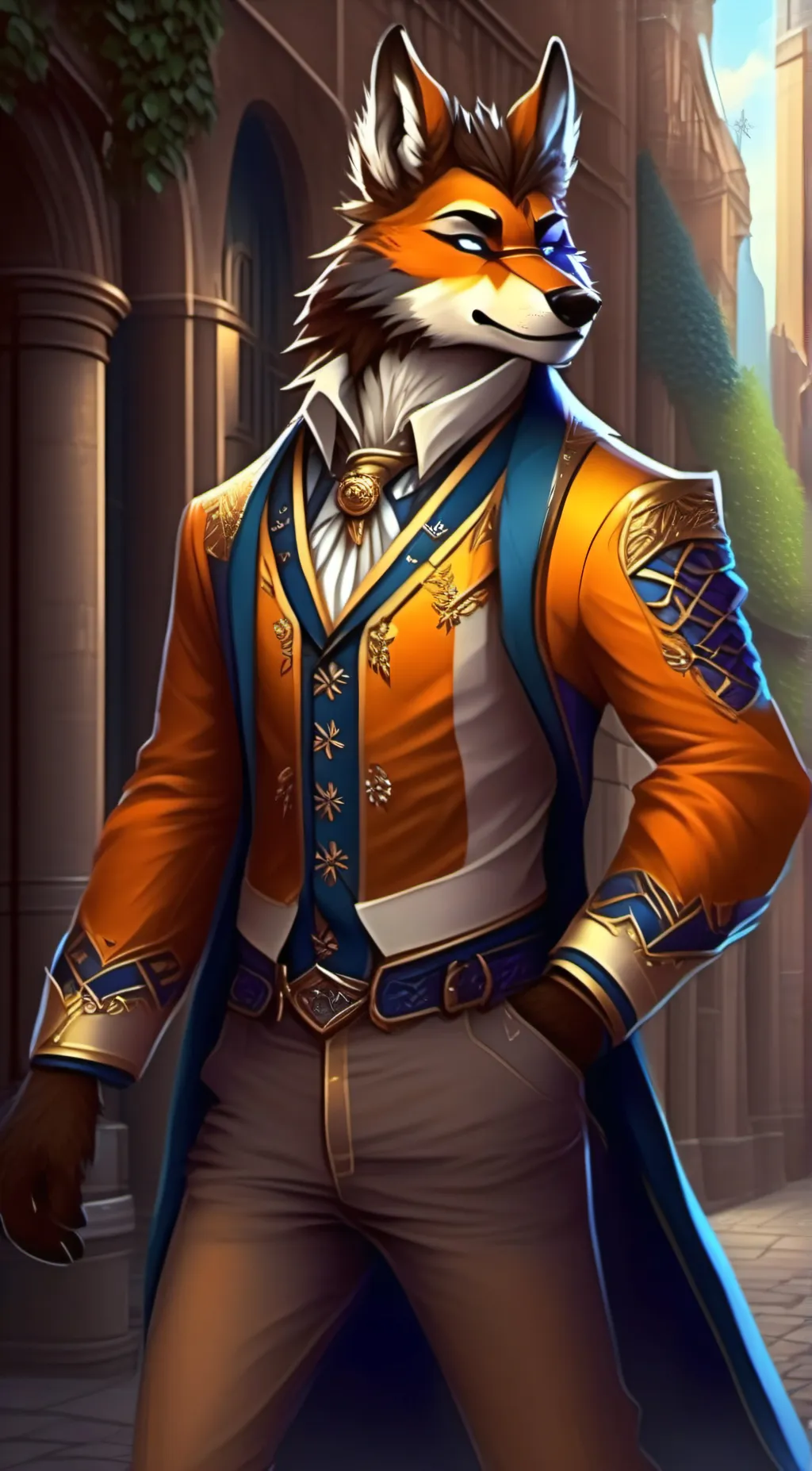 ai character: Bandit^-^ background