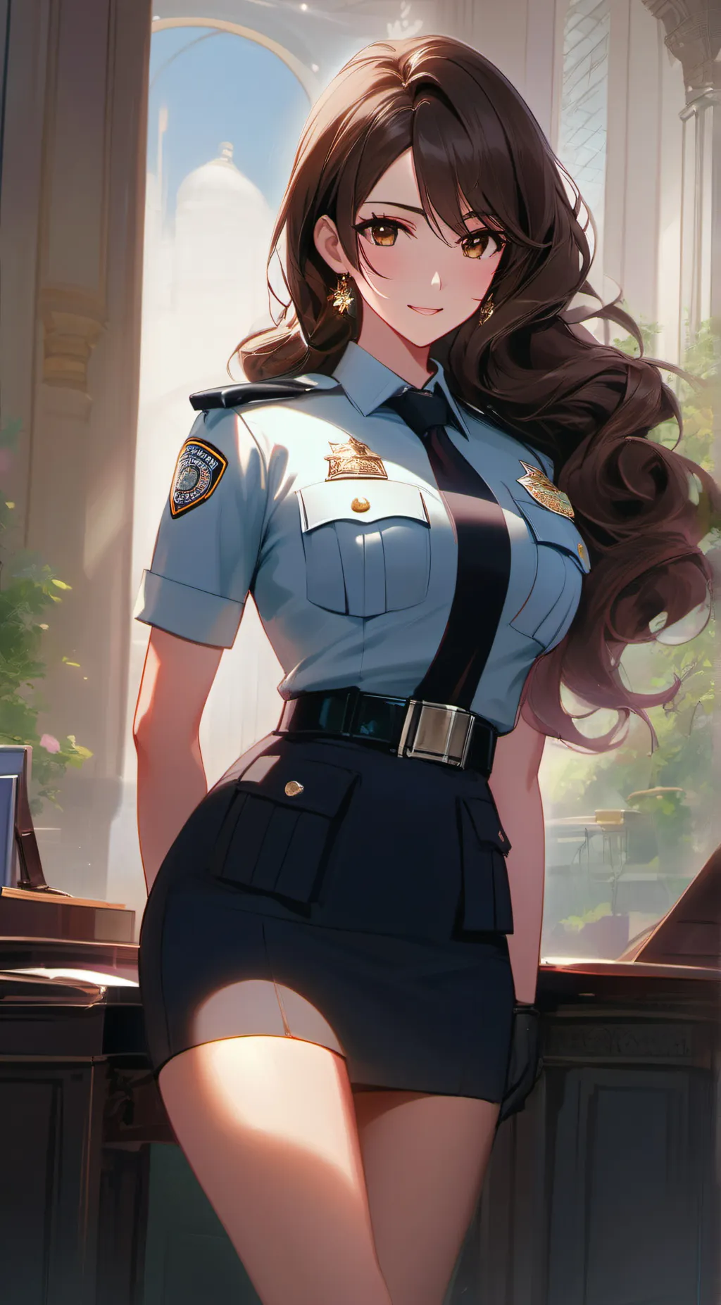 ai character: Officer Lisa background