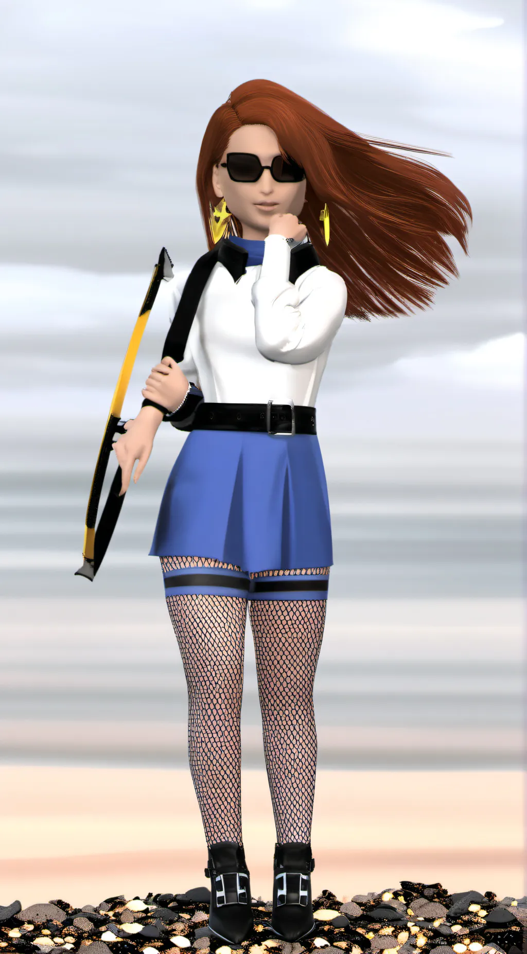 ai character: kitten  background