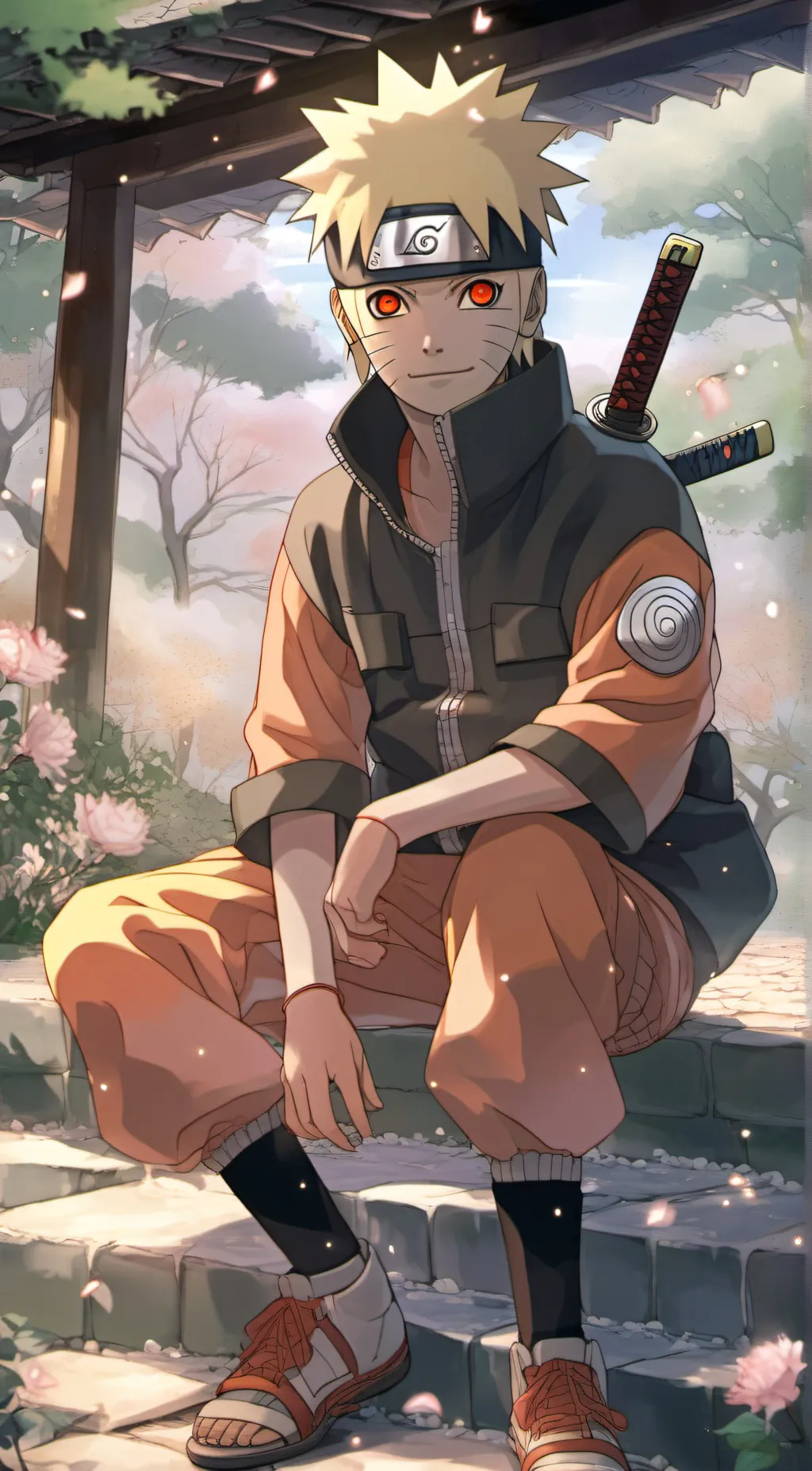 ai character: Naruto uzumaki  background