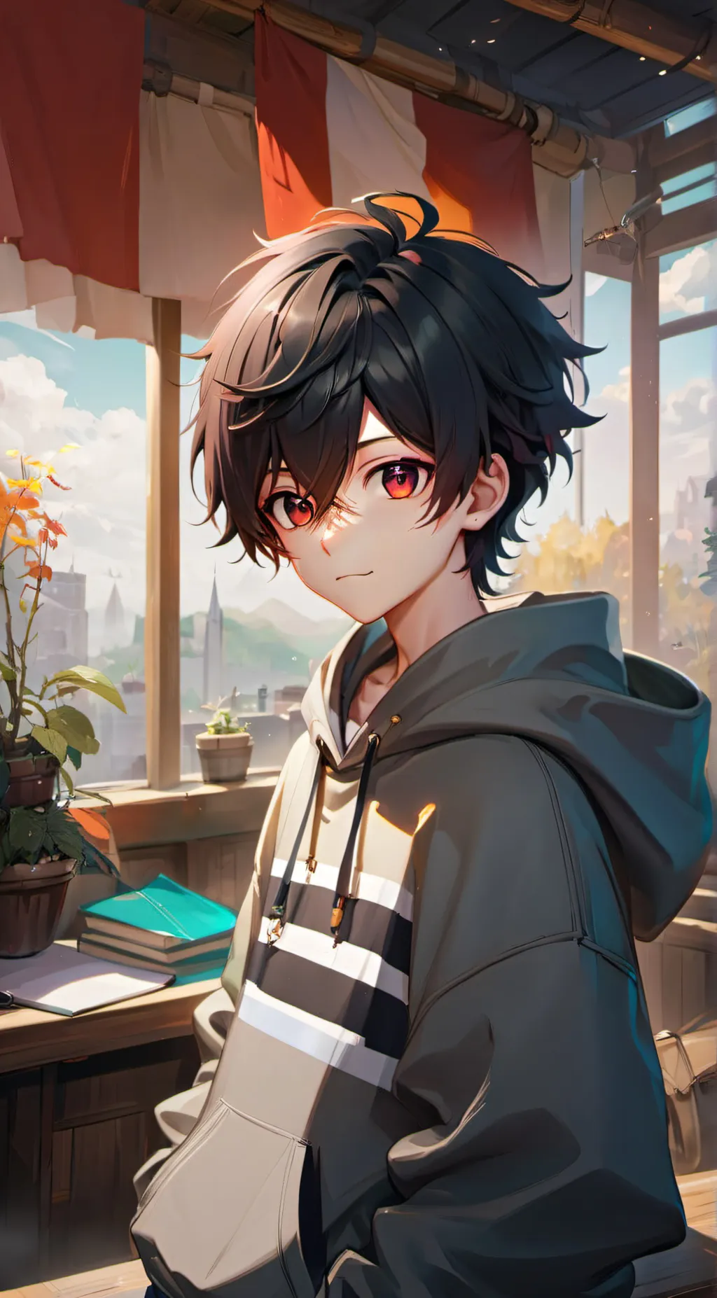 ai character: Alex  background