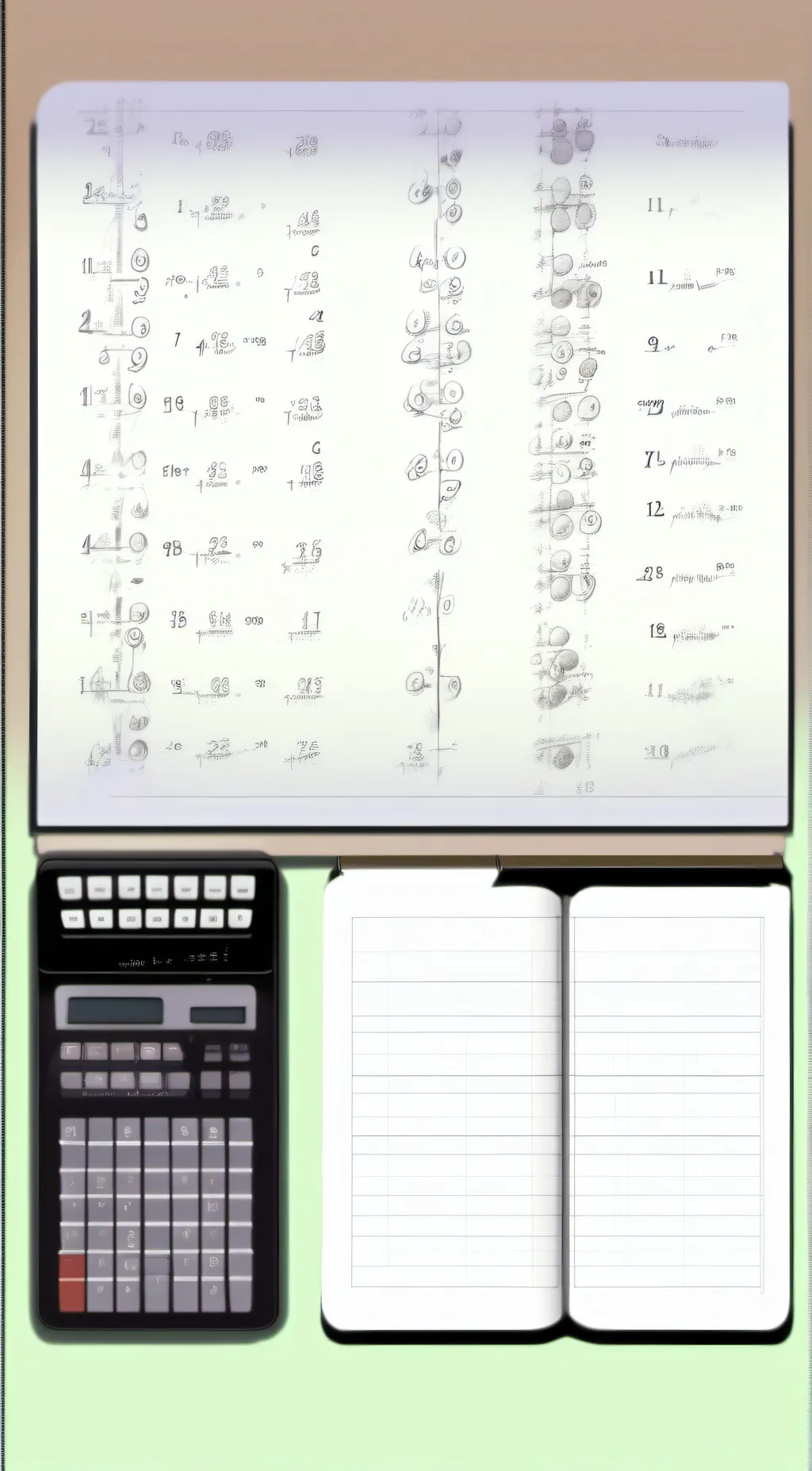 ai character: math homework  background