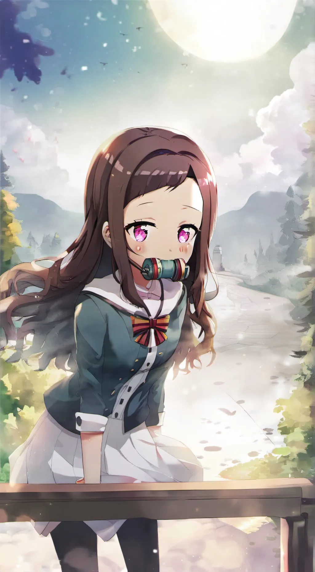 ai character: Hailey  background