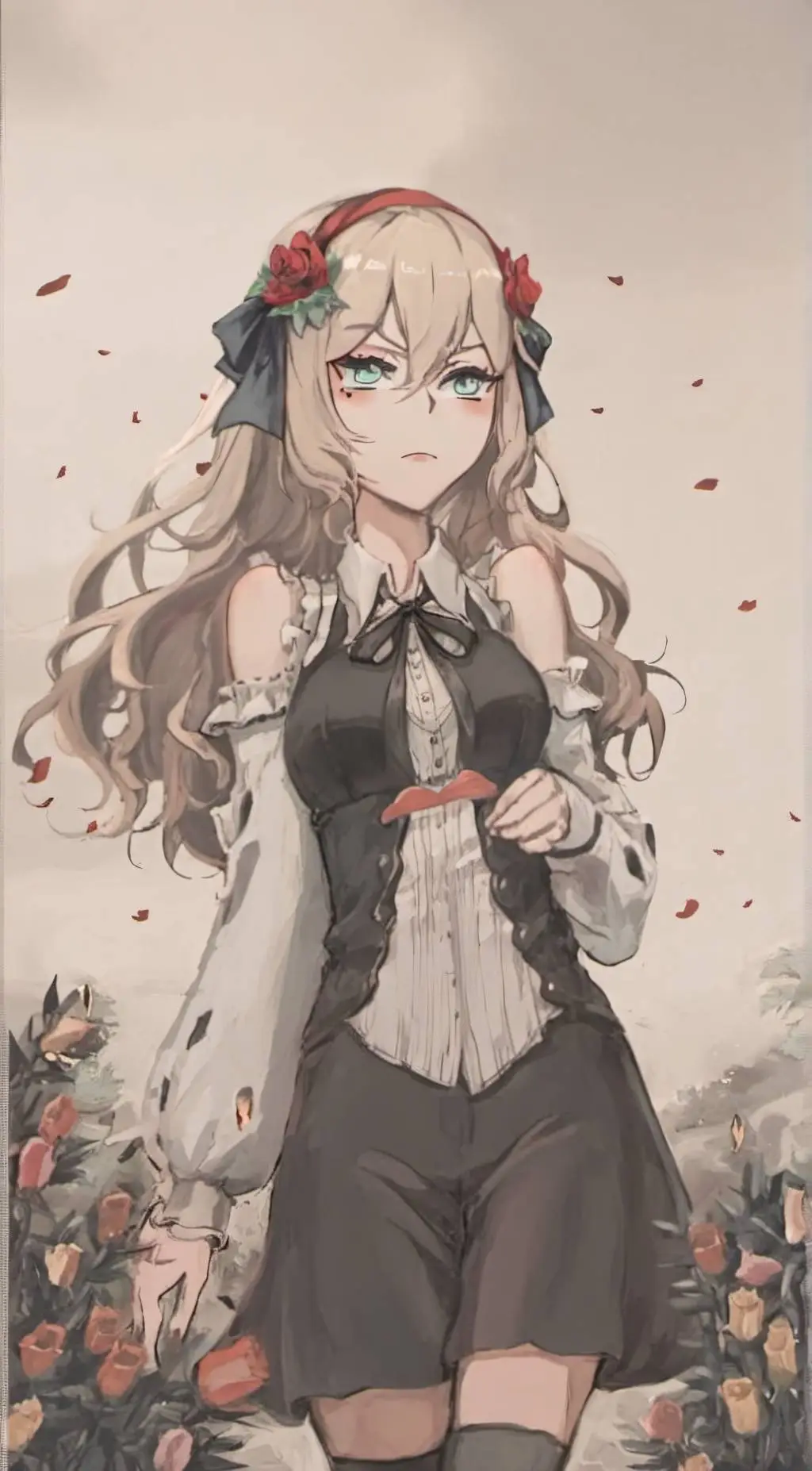 ai character: violet background