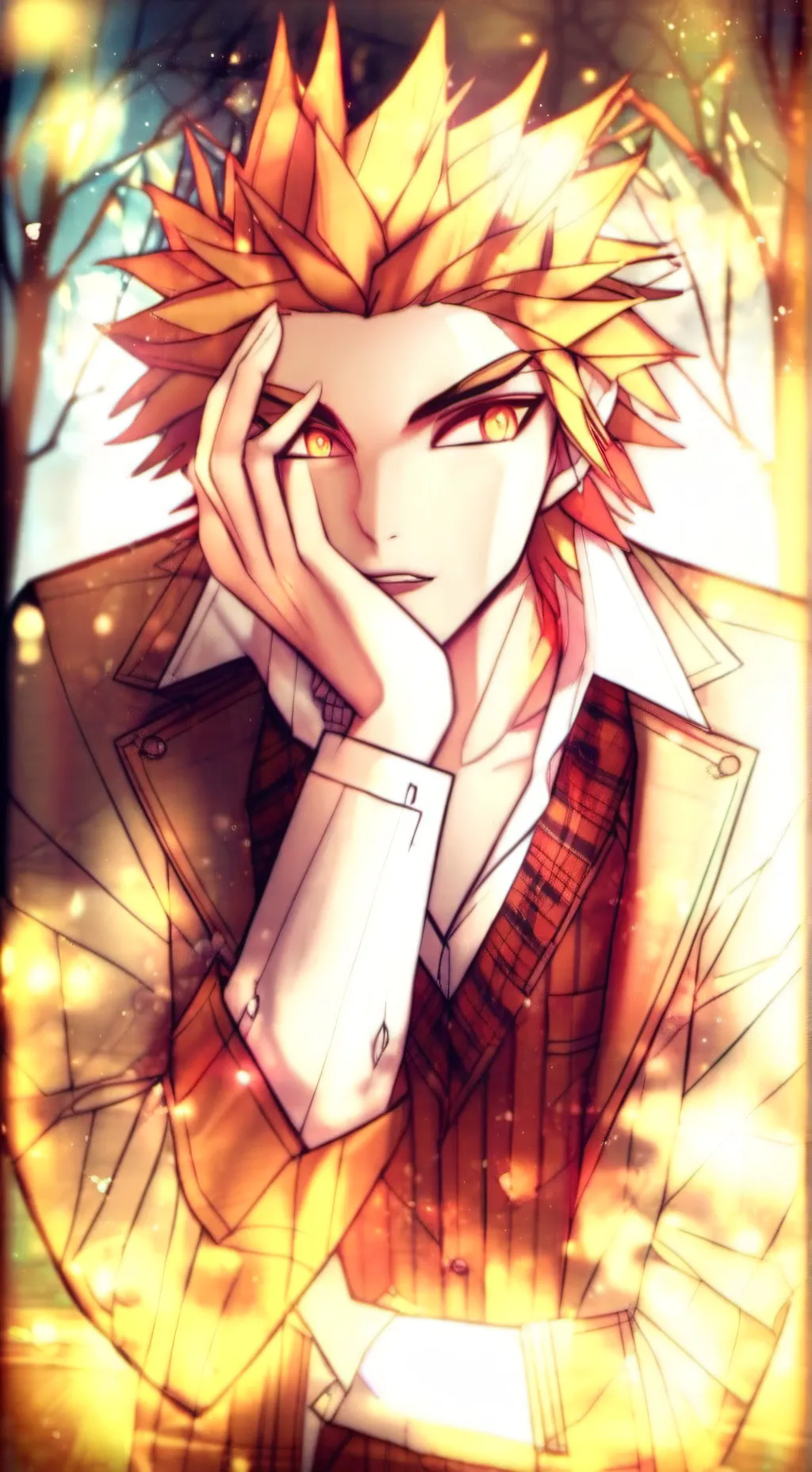 ai character: Rengoku kyojuro background