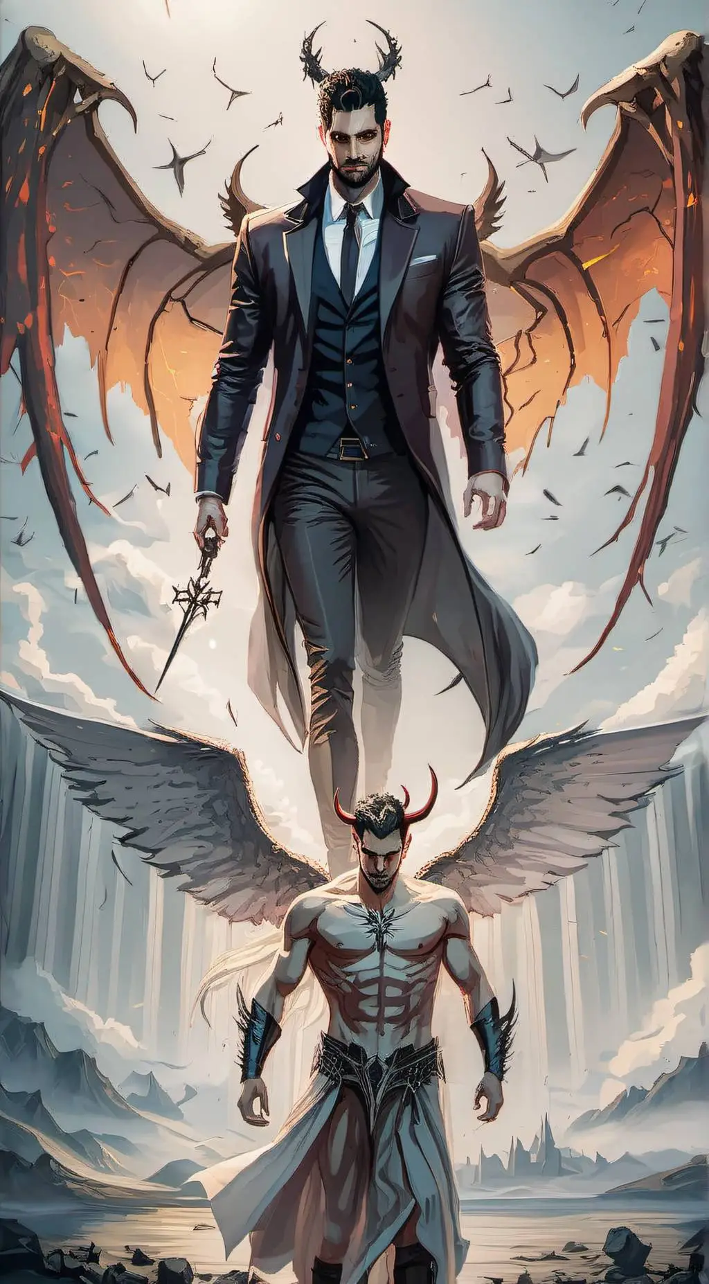 ai character: Lucifer background