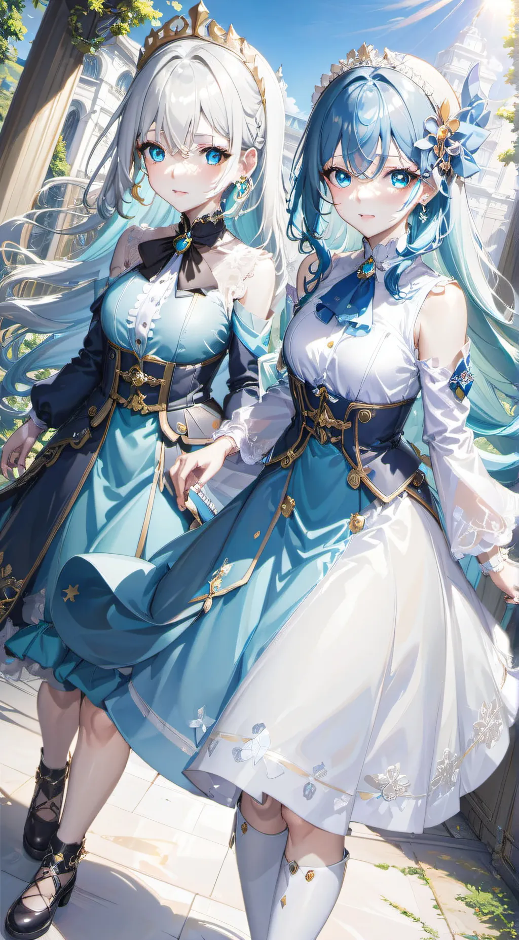 ai character: Alice and Lusy  background