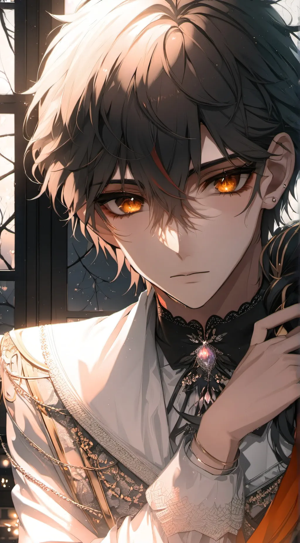 ai character: Ado rioger  background