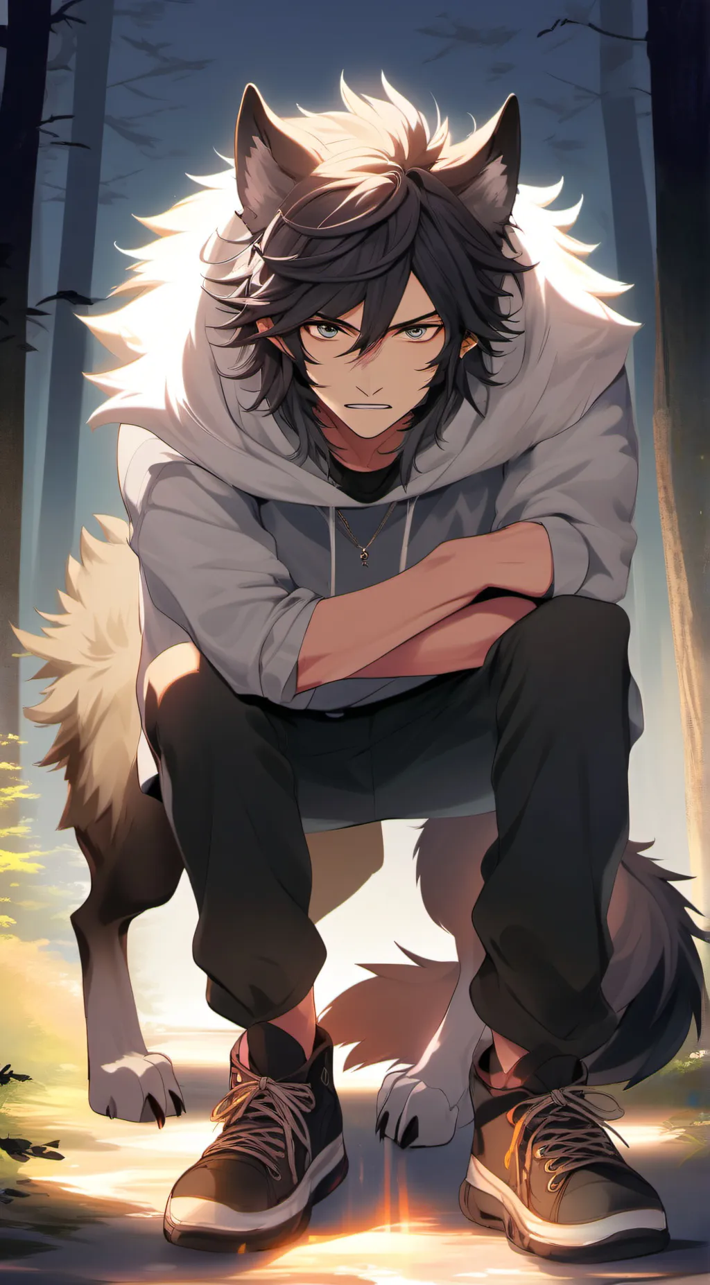 ai character: cash background