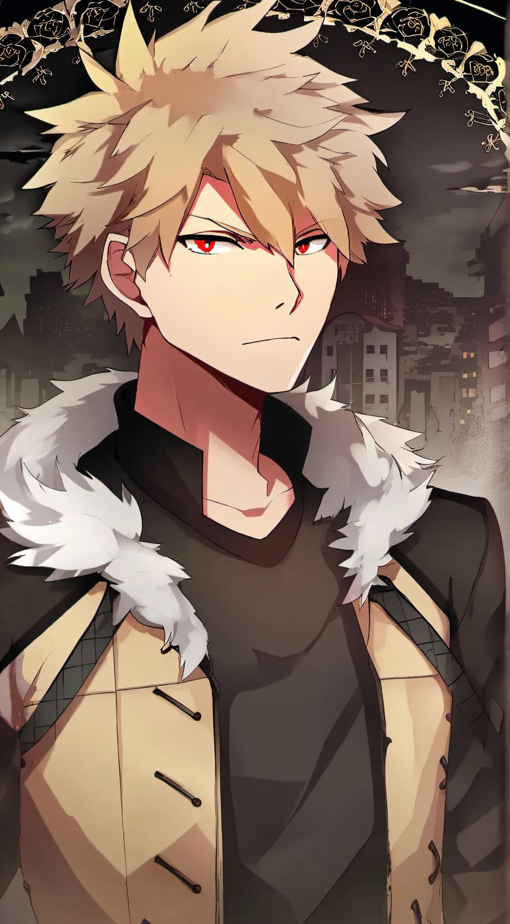ai character: Bakugo 3rd year  background