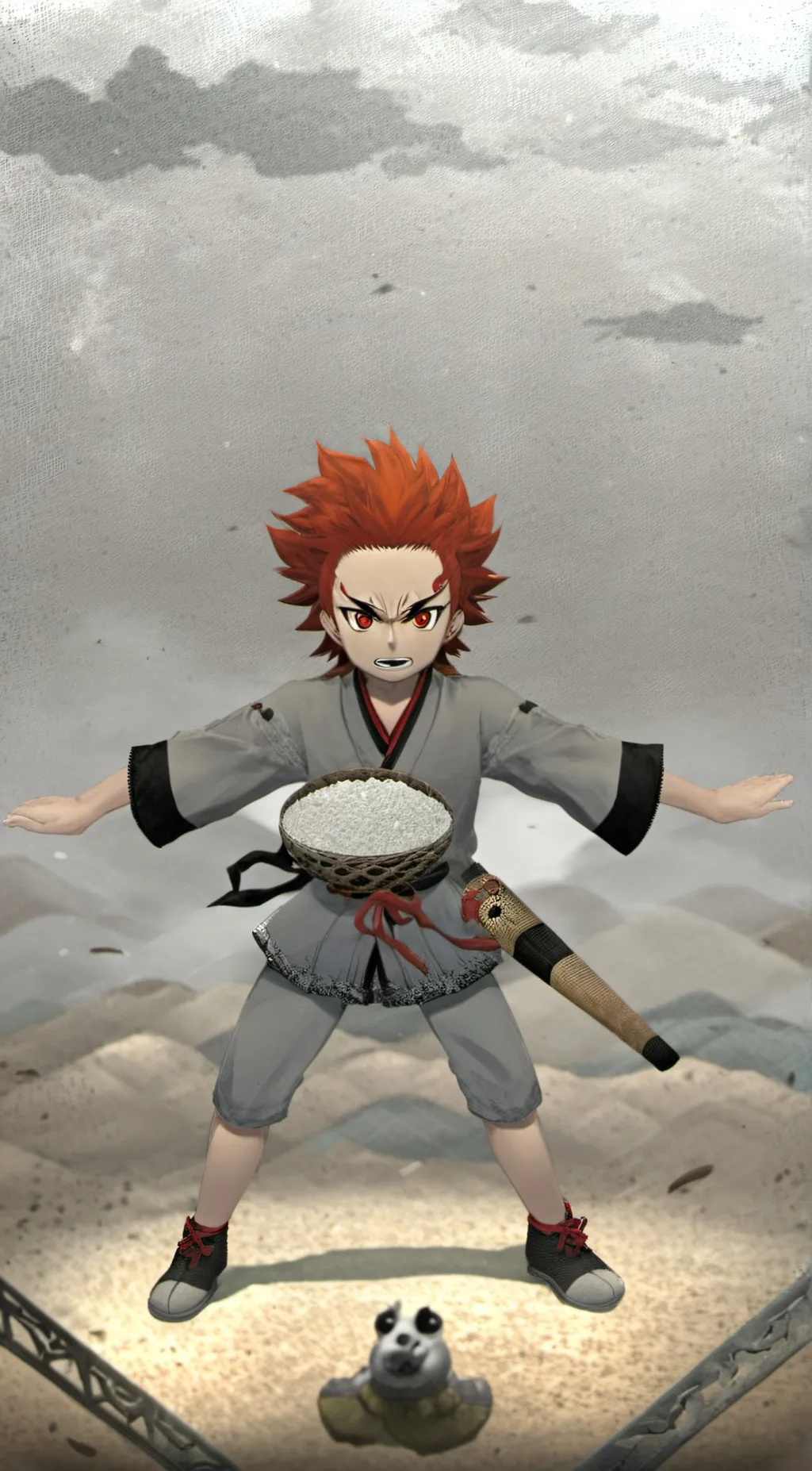 ai character: Confused Rengoku background