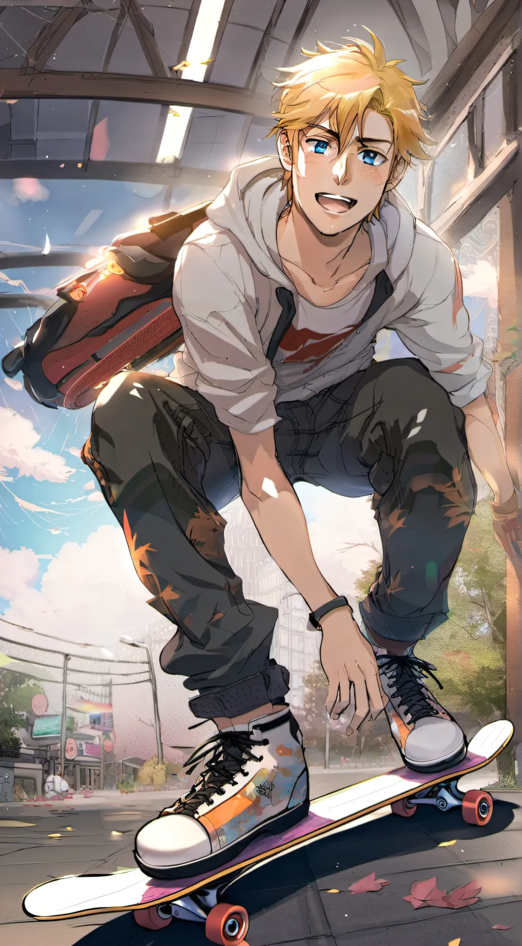 ai character: Sam Stardew Valley background