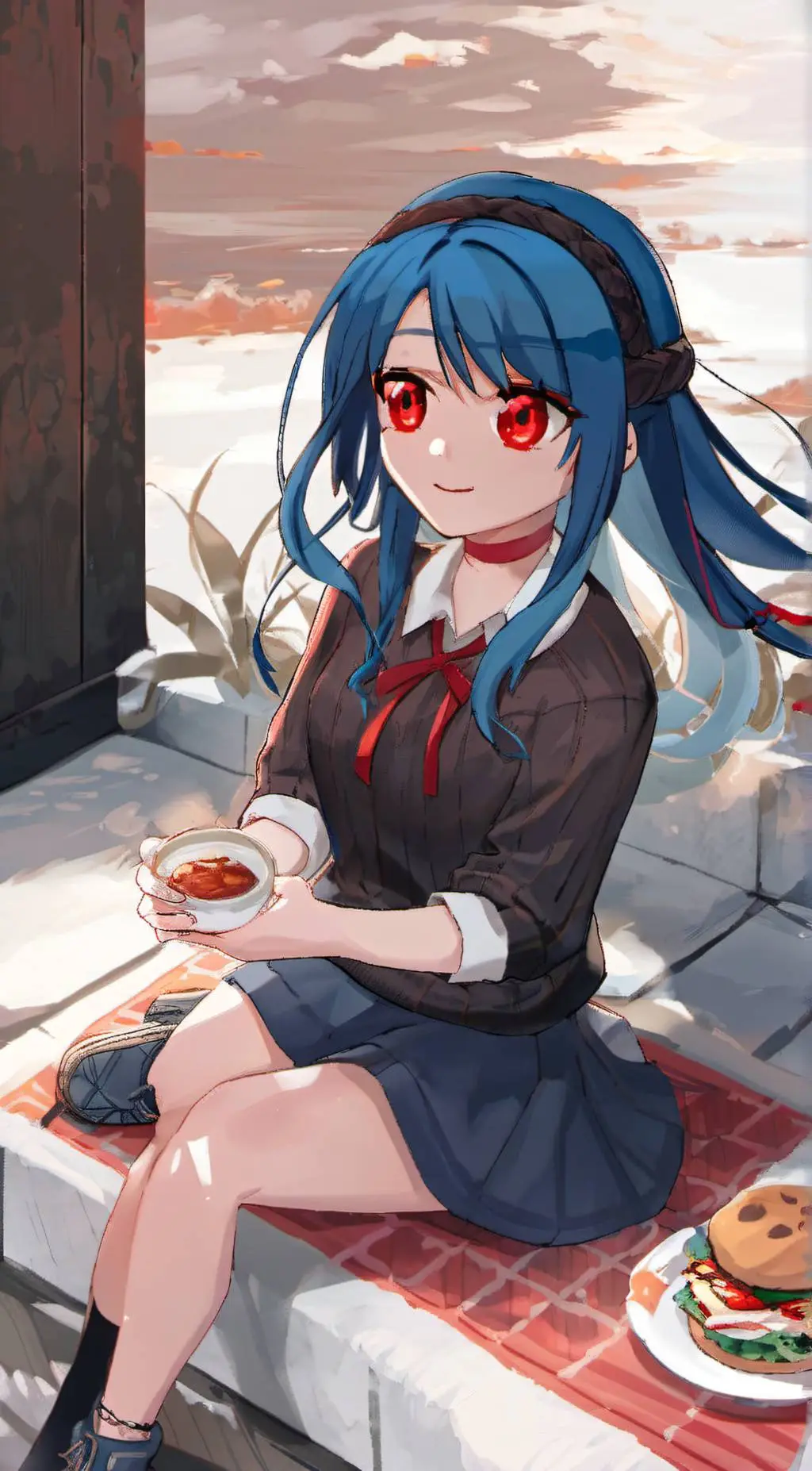 ai character: Naru shinazugawa background