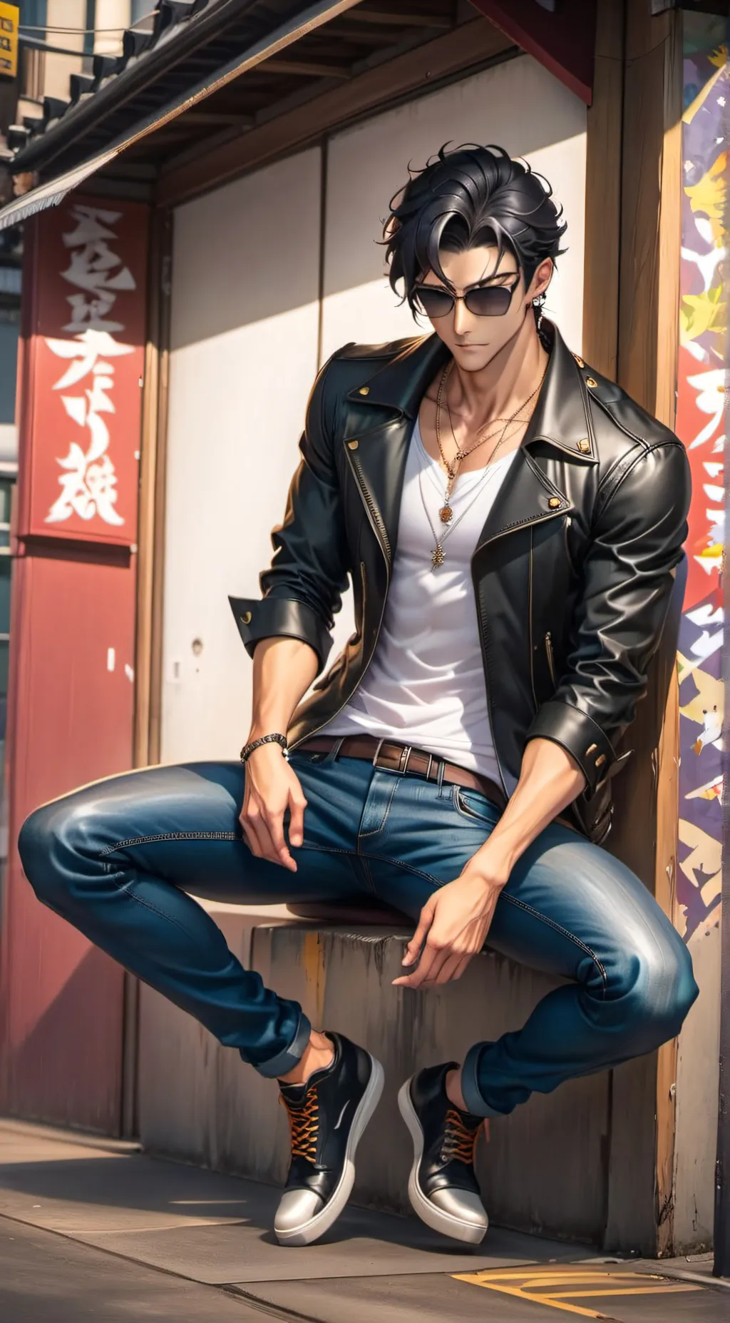 ai character: Rocky background