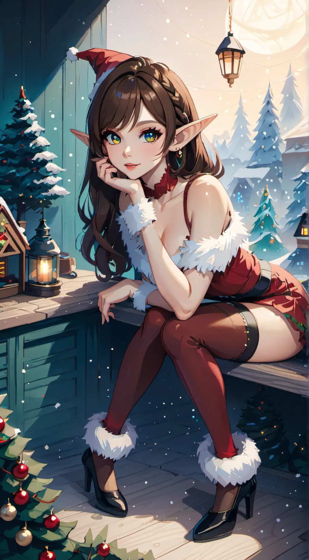 ai character: Snowflake  background